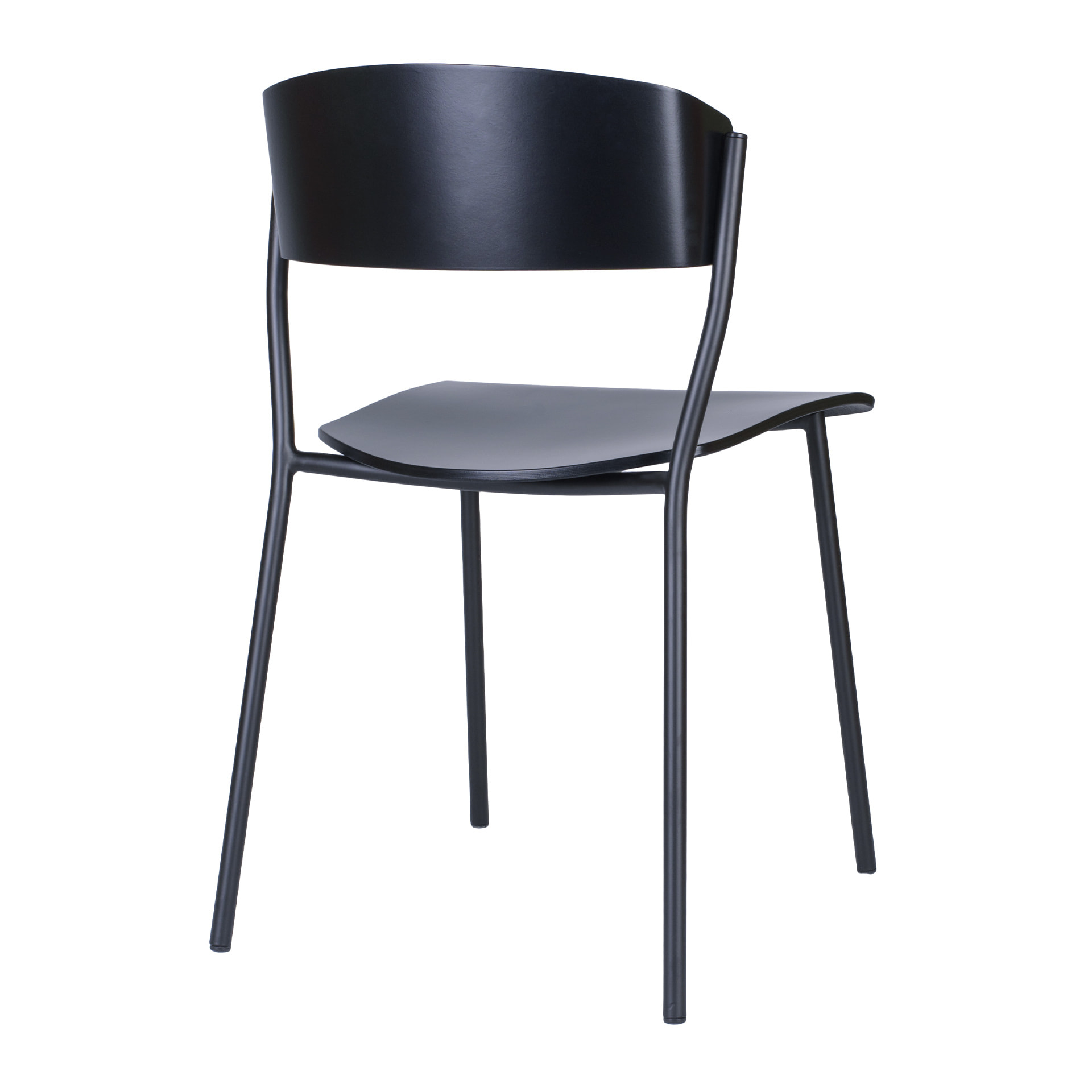 Metal chair with wooden shell A-Cava M
