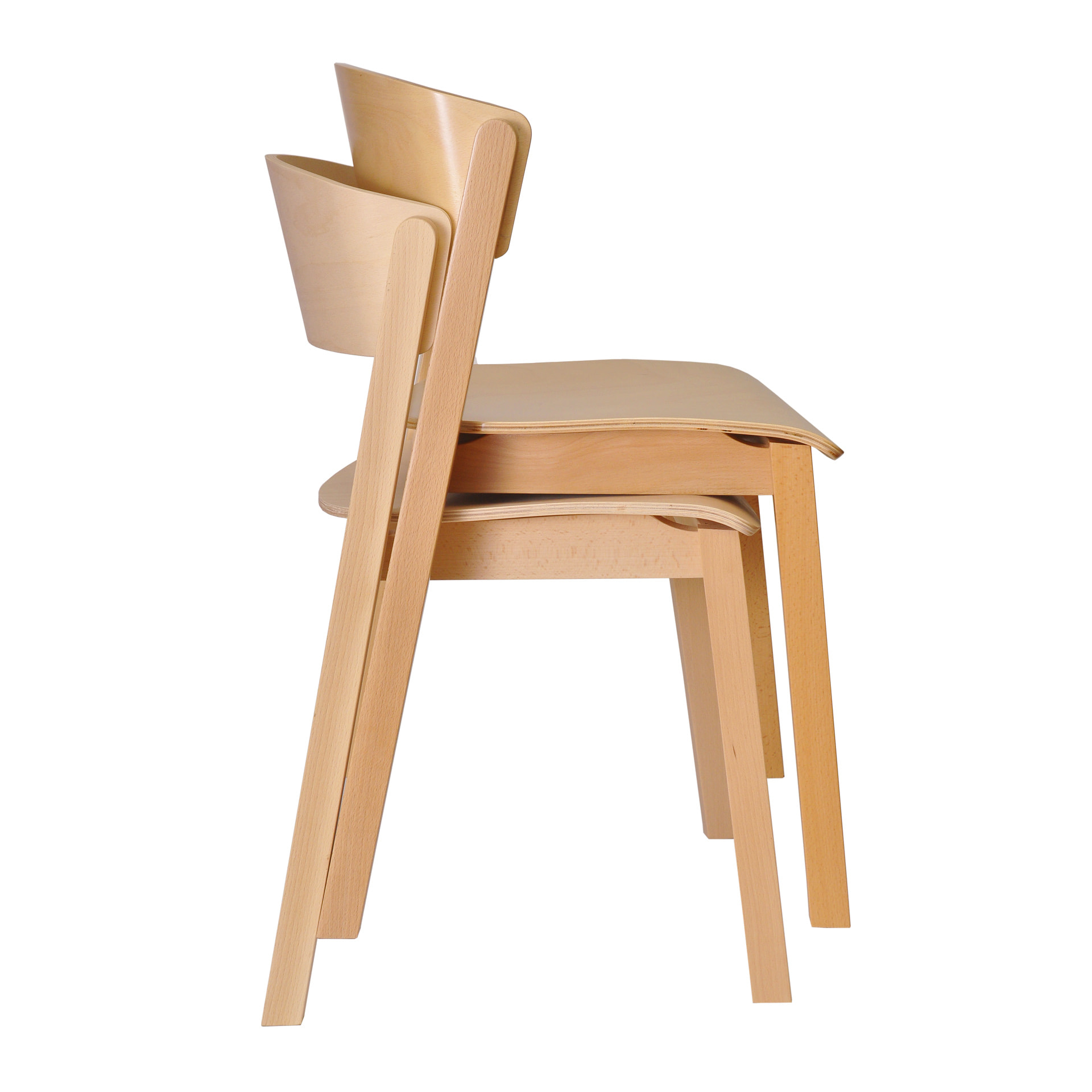 Wooden chair with solid or upholstered seat A-Cava