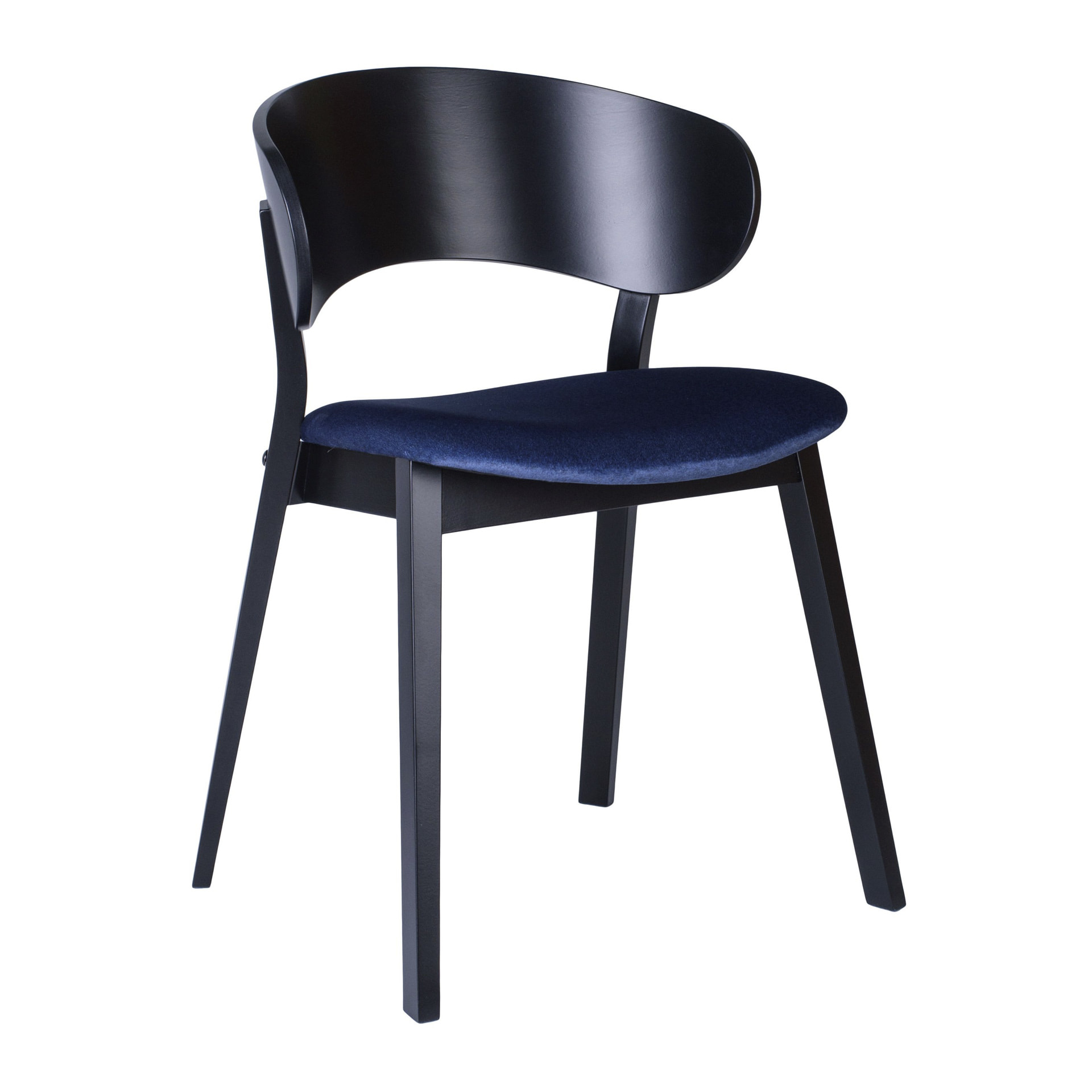 Wooden chair with solid or padded seat
