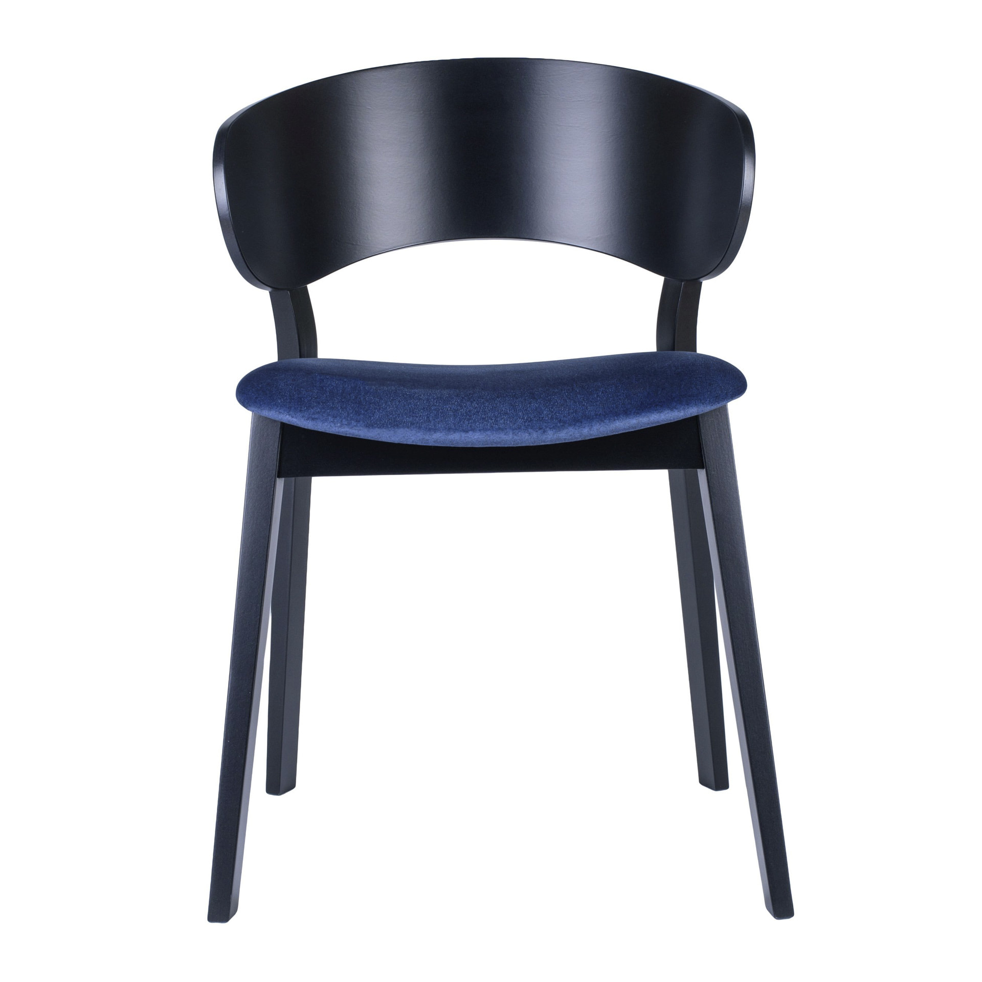 Wooden chair with solid or upholstered seat A-Doma