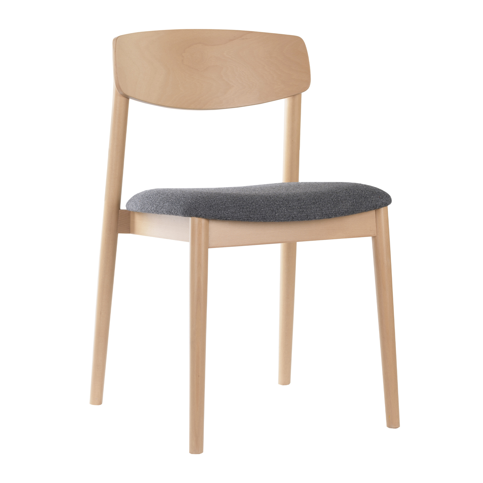 Wooden chair with solid or upholstered seat A-Norr