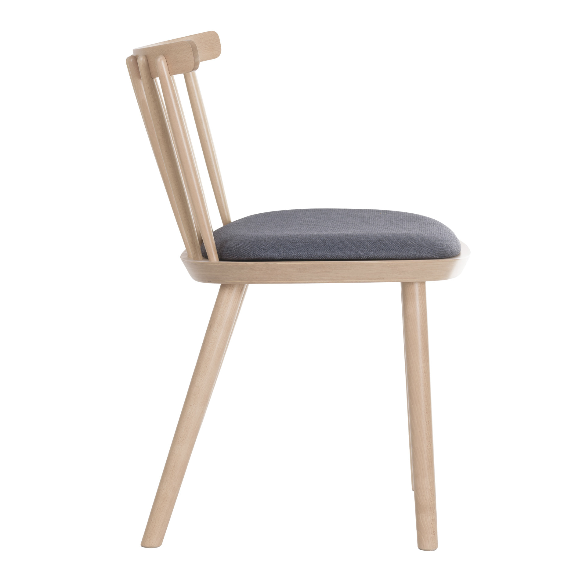 Vertical slat back wooden chair A-Pala