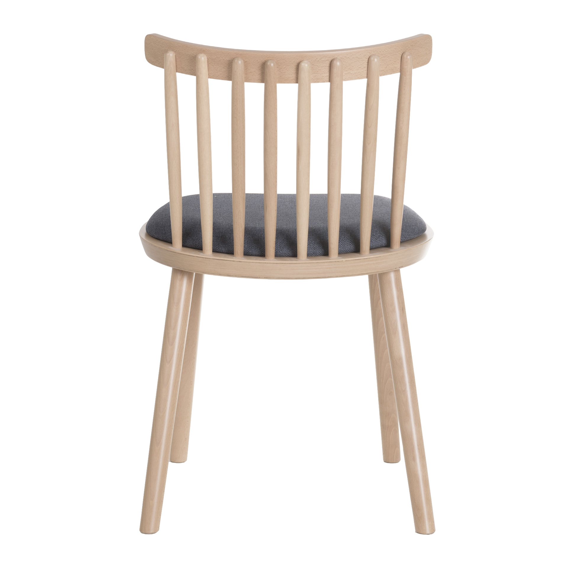 Vertical slat back wooden chair A-Pala