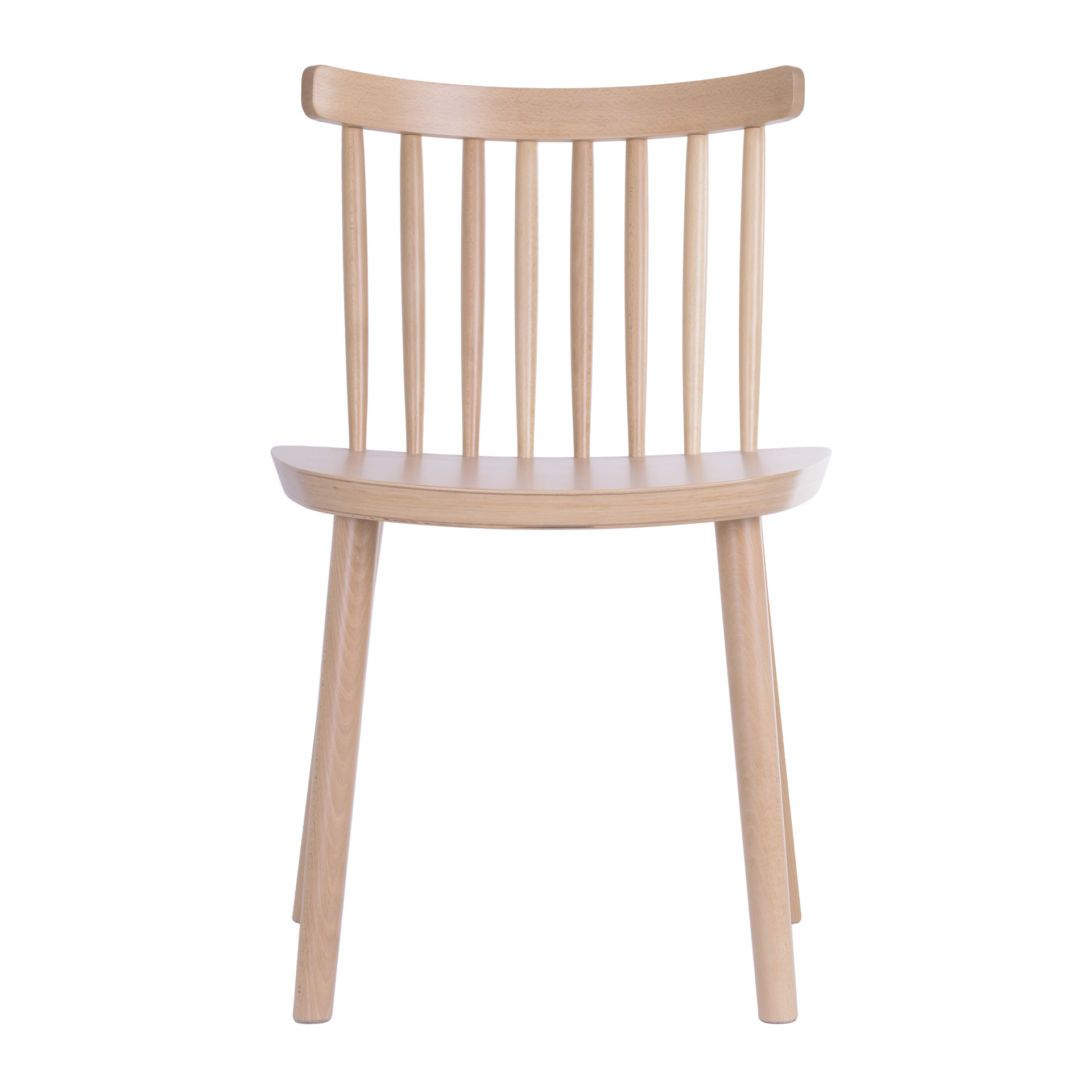 Vertical slat back wooden chair A-Pala