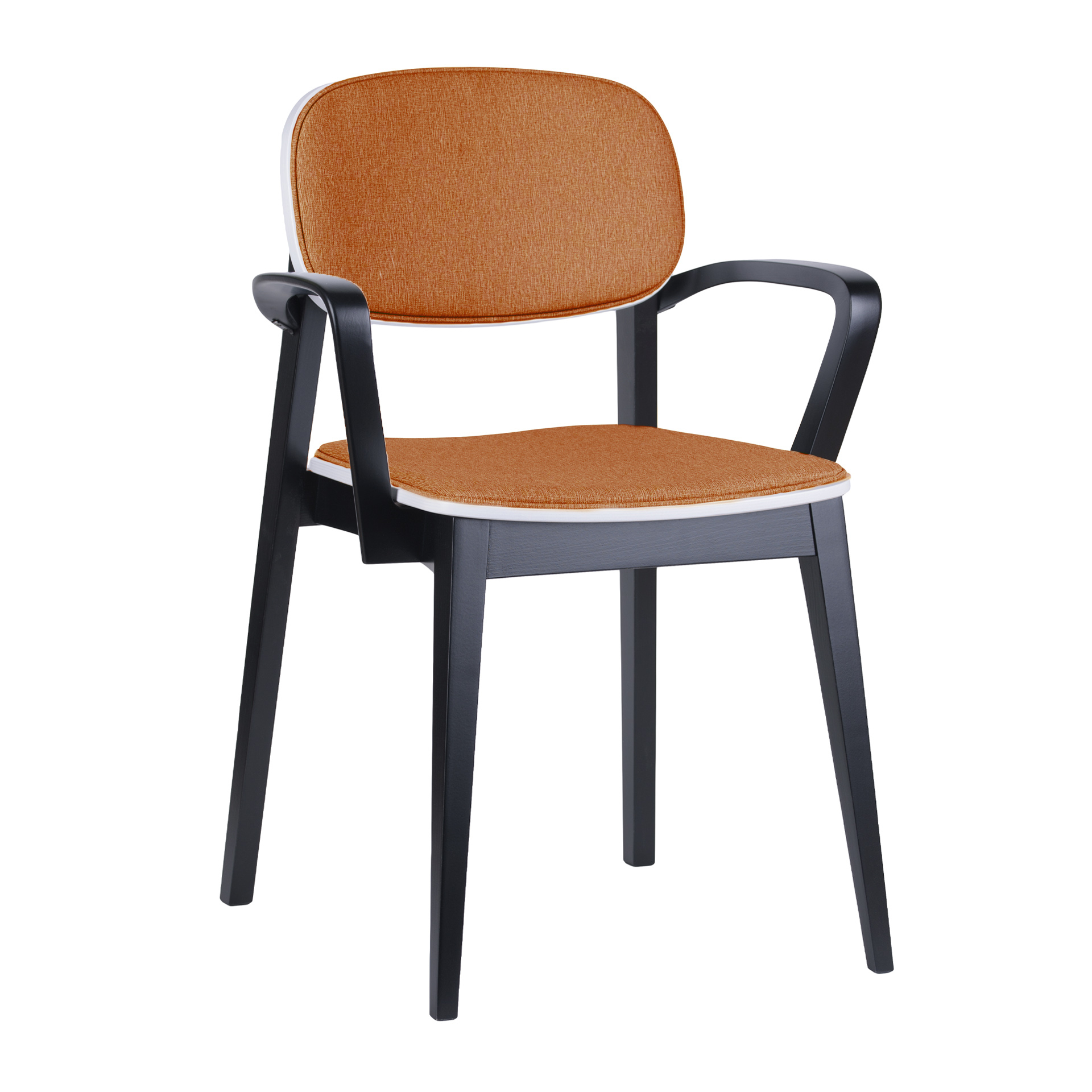 Sillon de madera tapizada