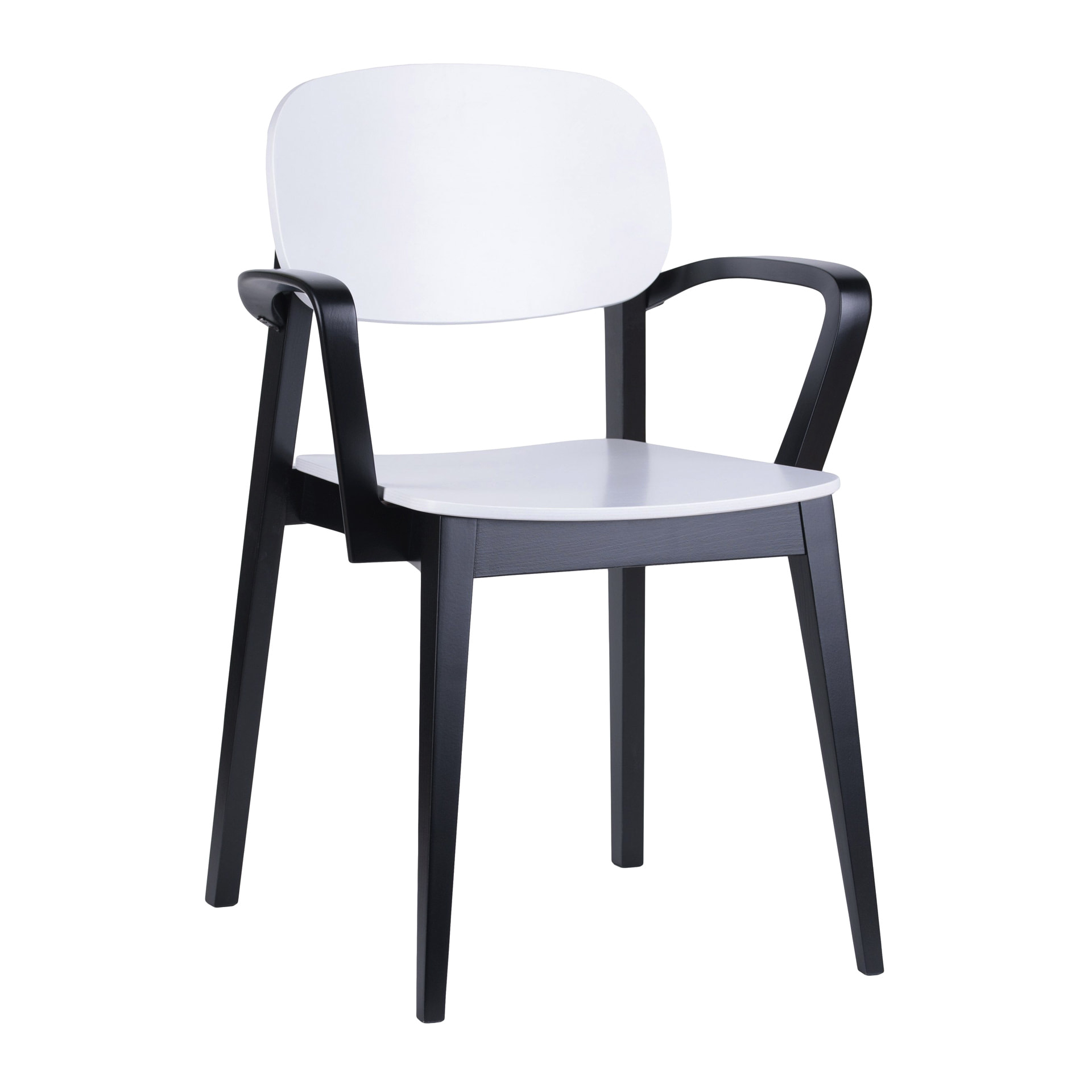 Wooden armchair with solid or upholstered seat B-Allegra