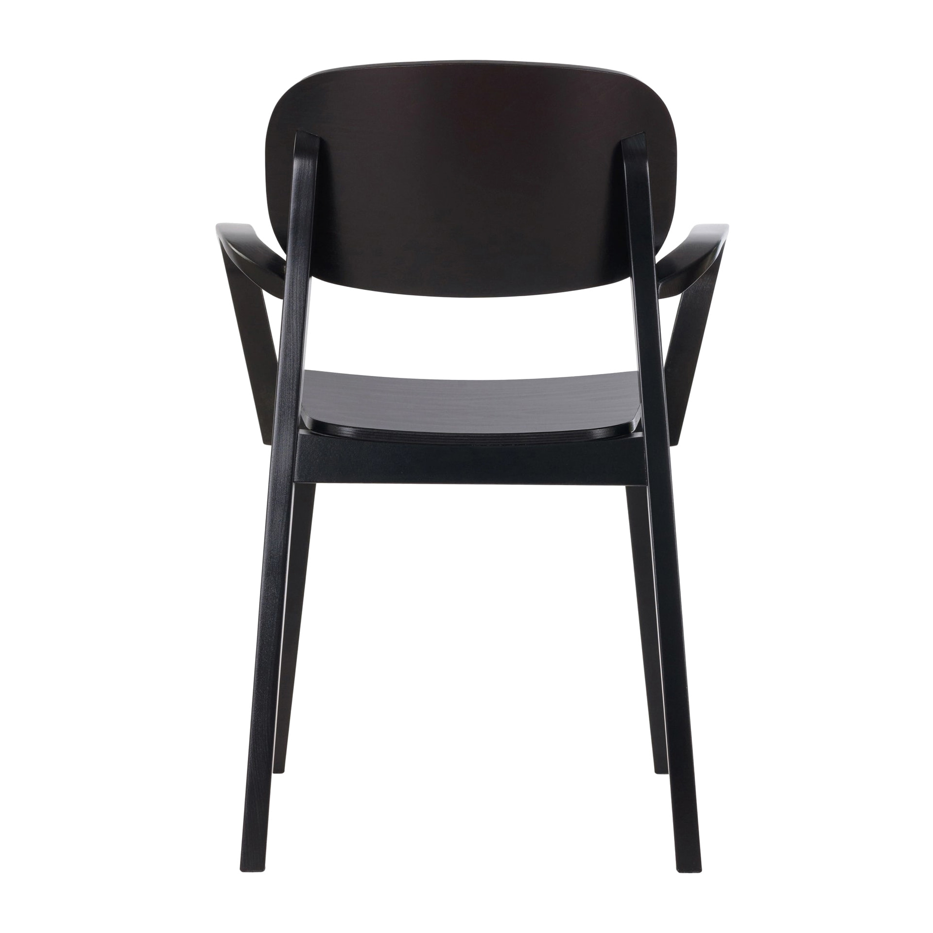 Wooden armchair with solid or upholstered seat B-Allegra