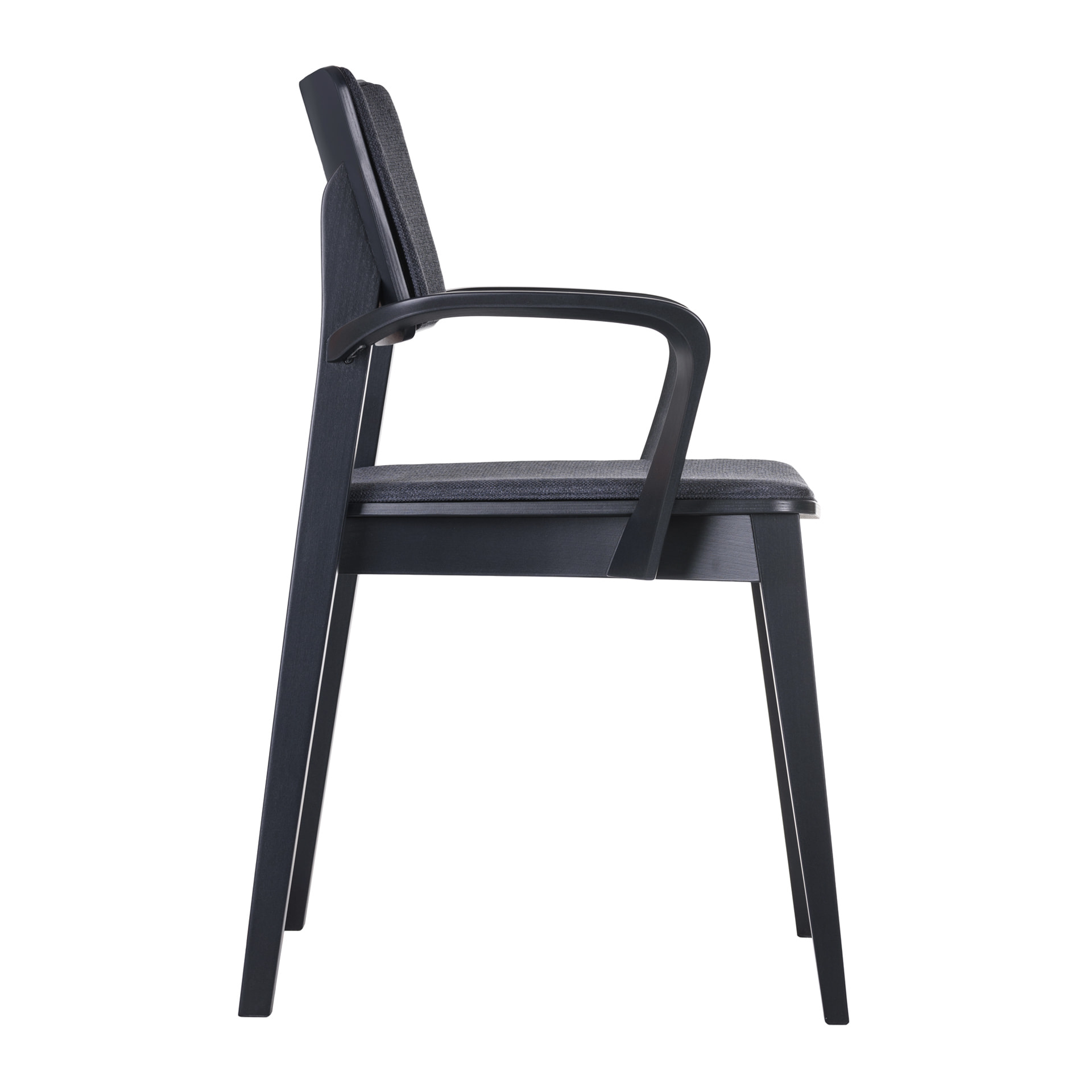 Wooden upholstered chair with armrests B-Allegro UPH