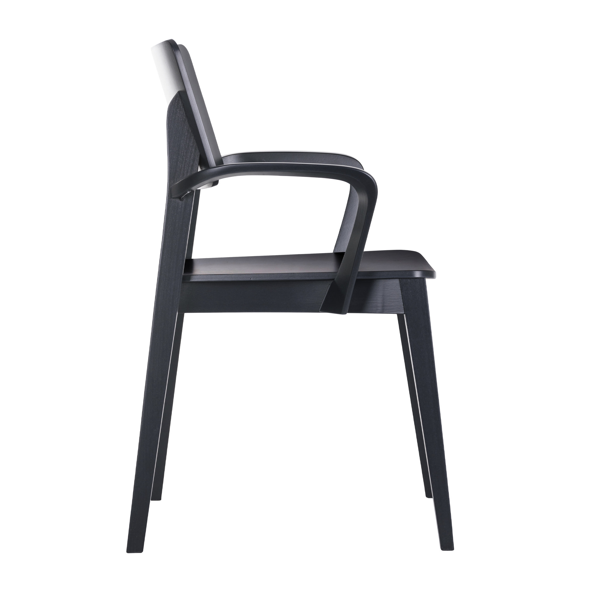 Wooden armchair with solid or upholstered seat B-Allegro