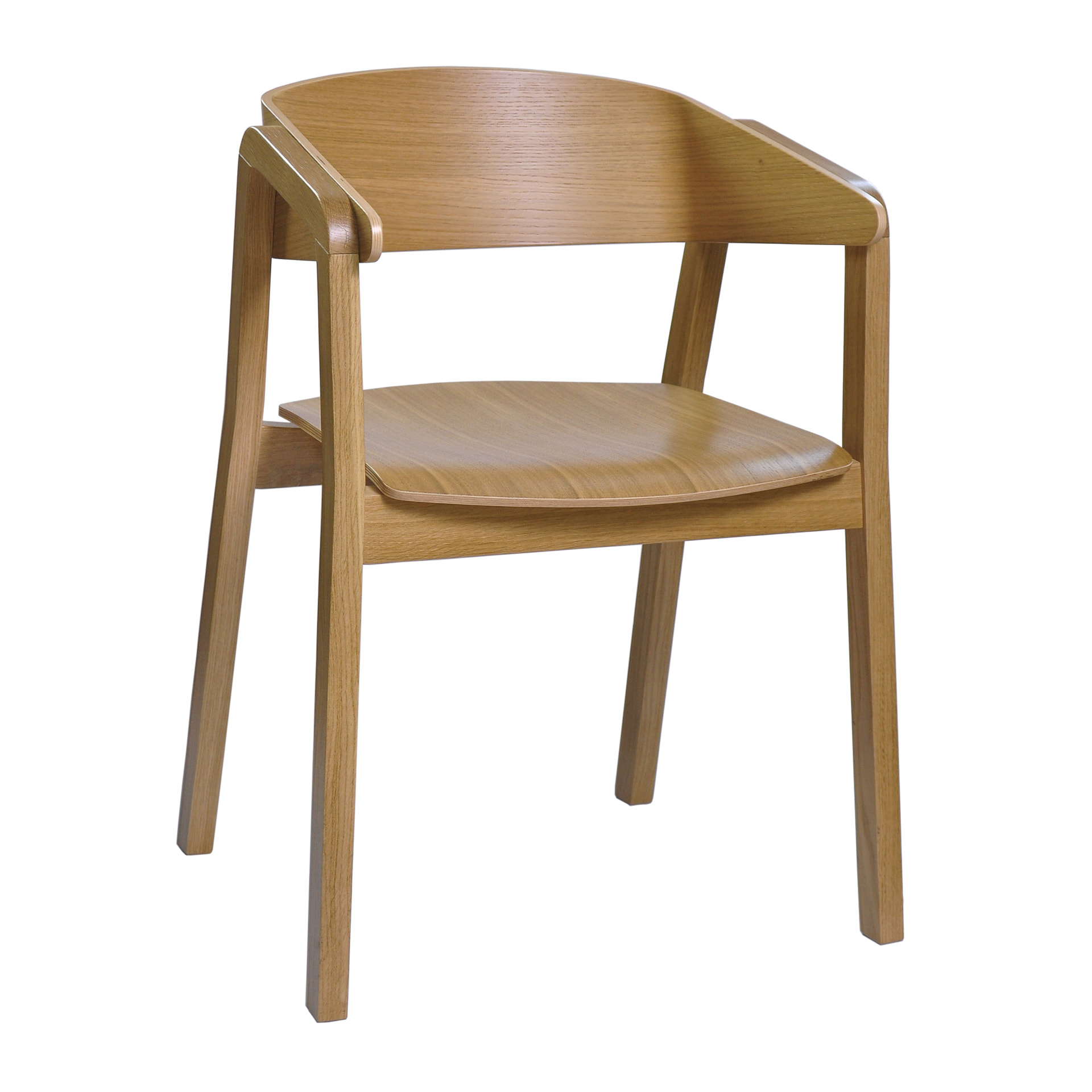 Wooden armchair with solid or upholstered seat B-Cava