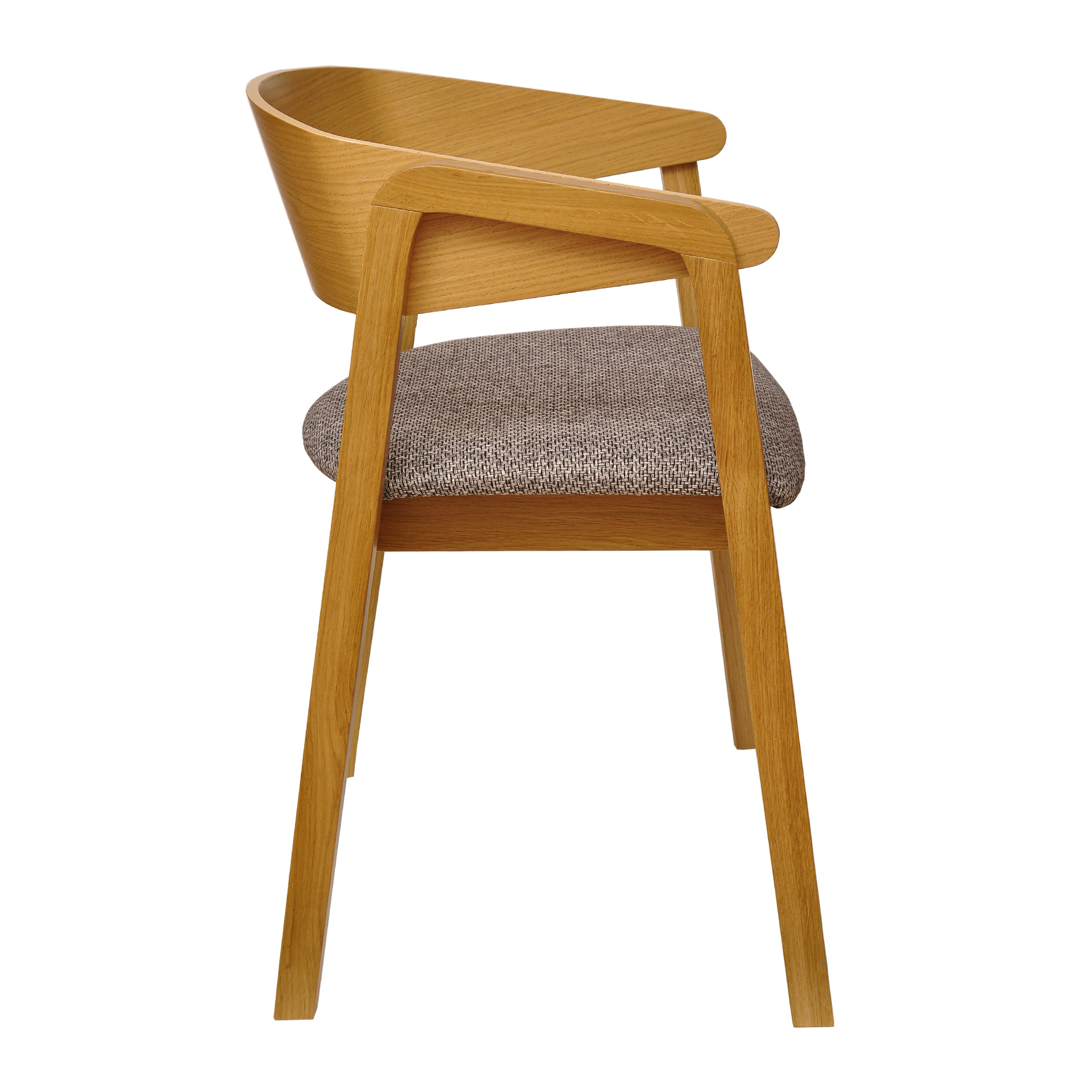 Wooden armchair with solid or upholstered seat B-Cava
