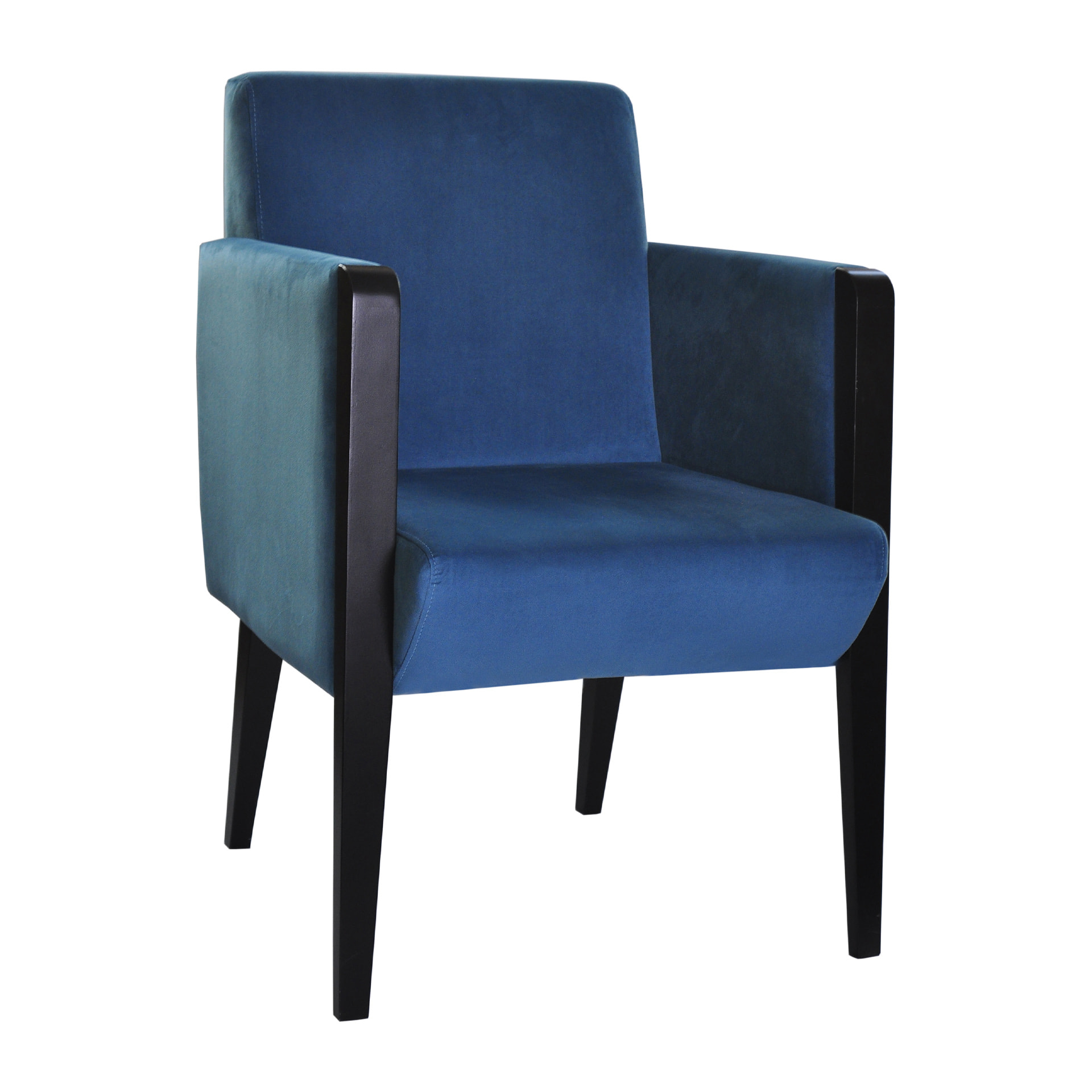 Wooden easy armchair