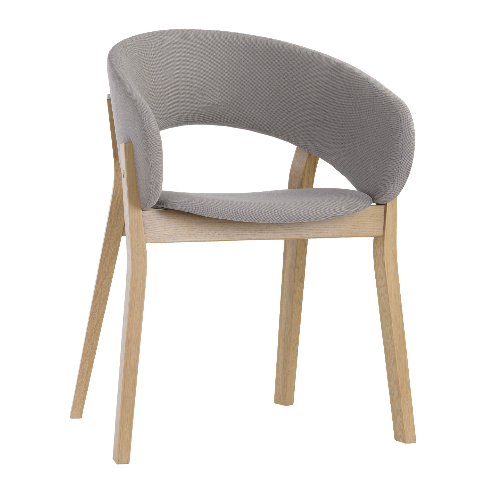 Wooden upholstered armchair B-Doma UPH