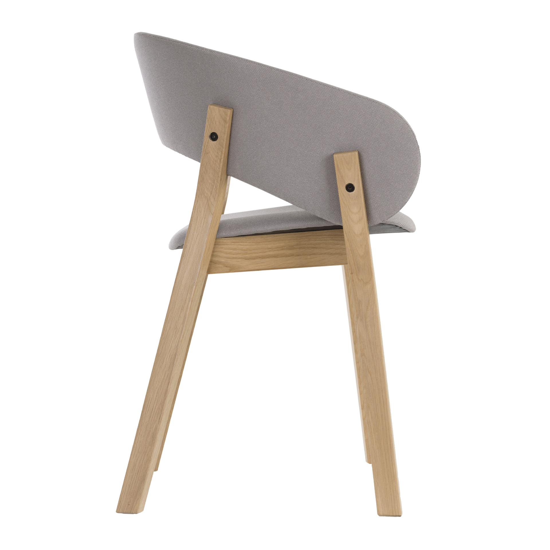 Wooden upholstered armchair B-Doma UPH