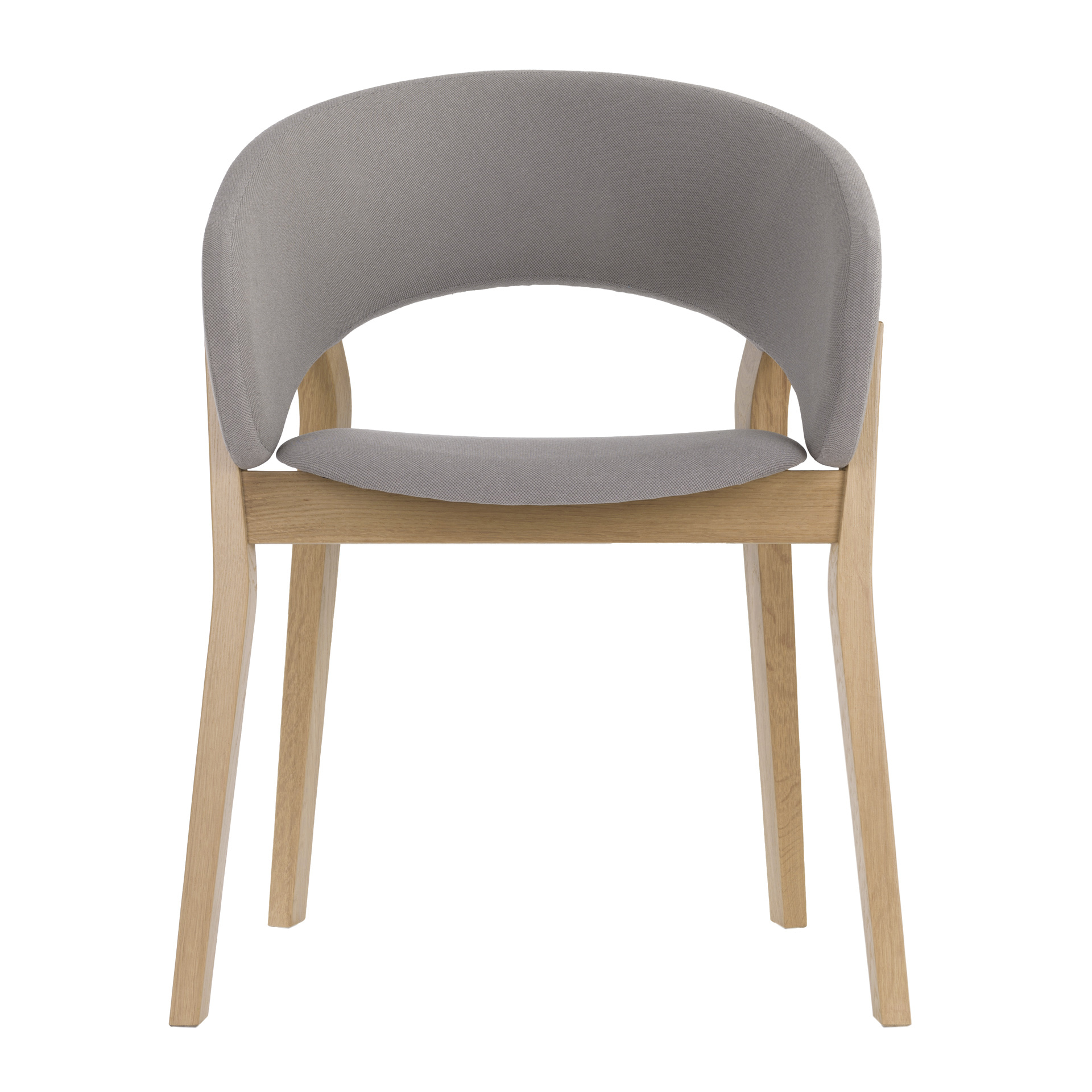 Wooden upholstered armchair B-Doma UPH