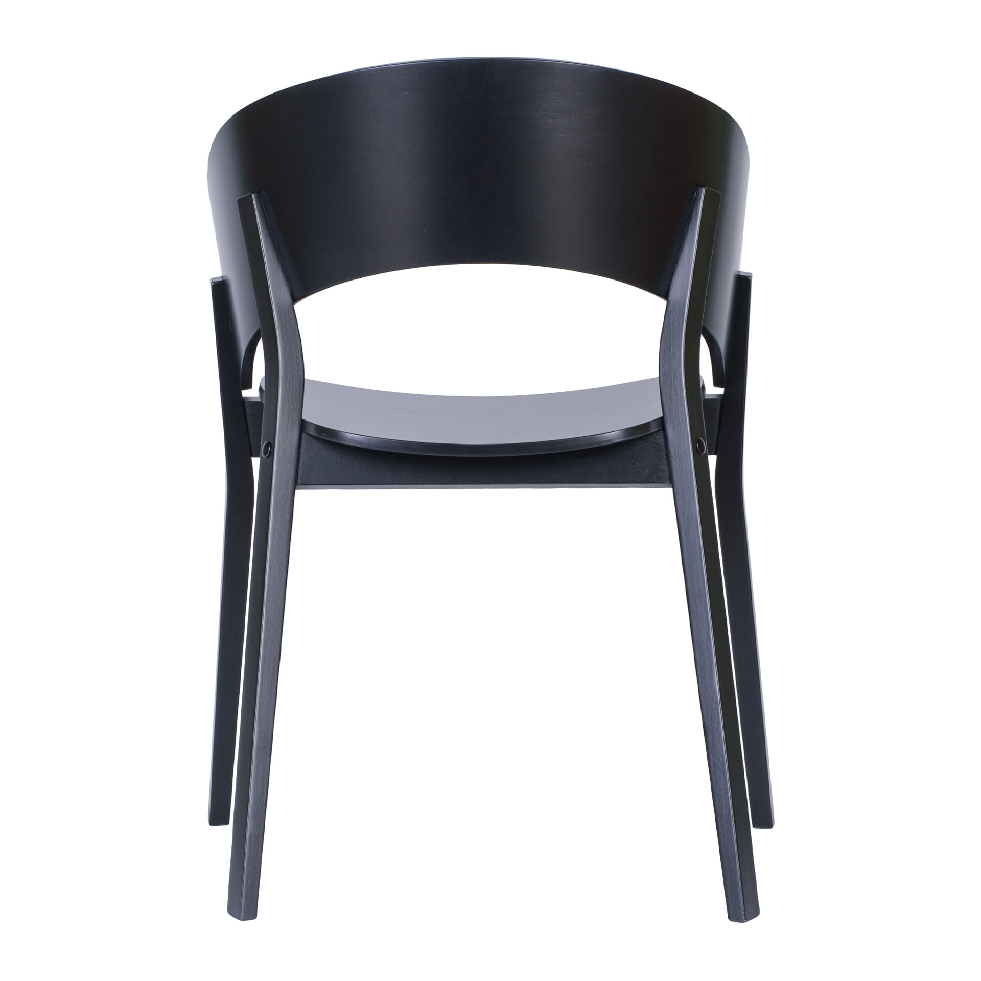 Wooden armchair with solid or upholstered seat B-Doma