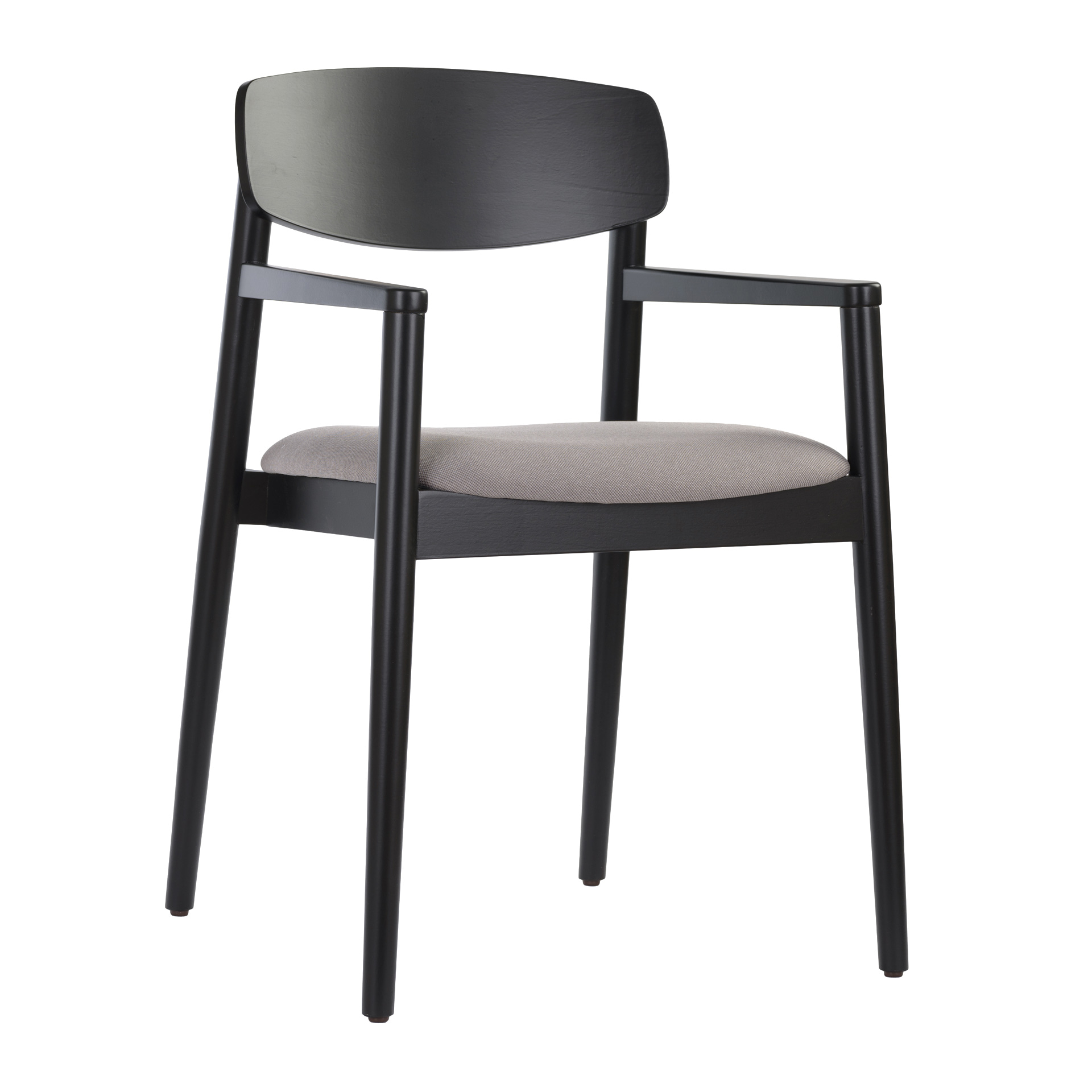 Wooden armchair with solid or padded seat
