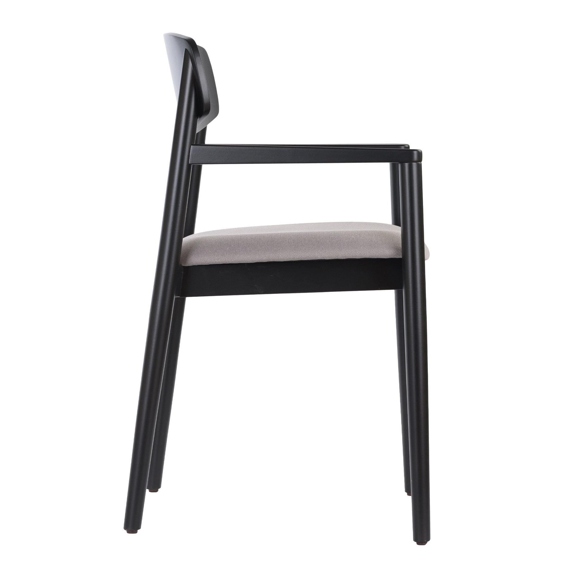 Wooden armchair with solid or upholstered seat B-Norr