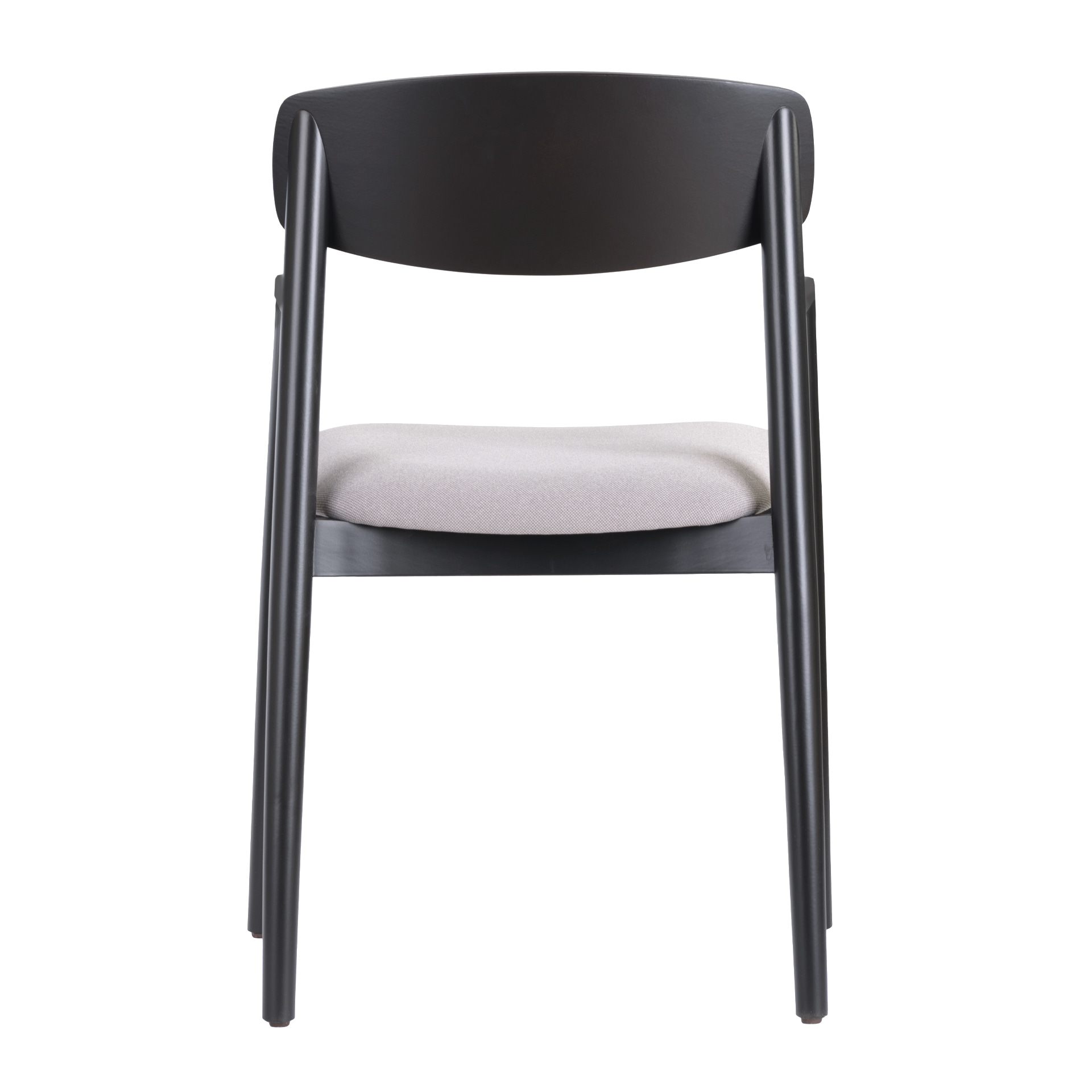 Wooden armchair with solid or upholstered seat B-Norr