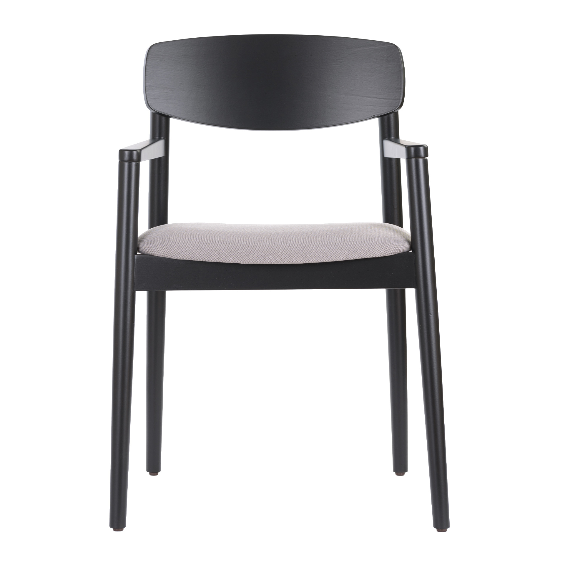 Wooden armchair with solid or upholstered seat B-Norr