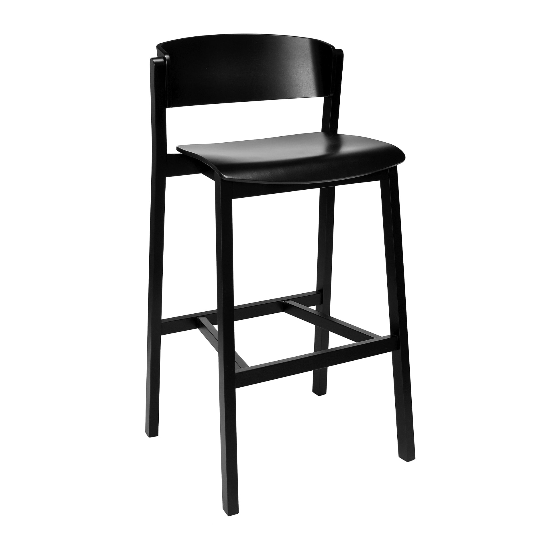 Wooden bar stool