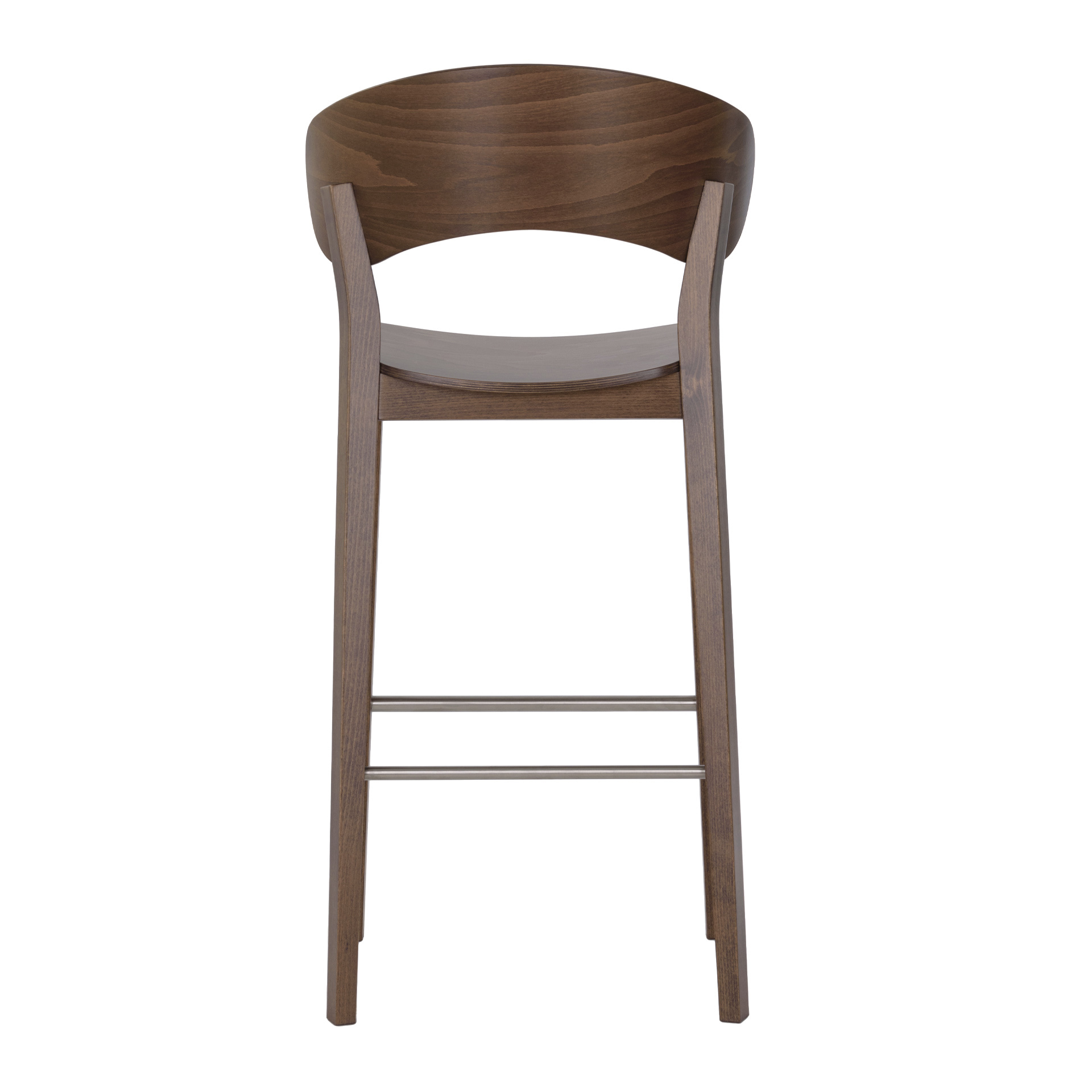 Taburete de bar de madera con asiento macizo o tapizado H-Doma