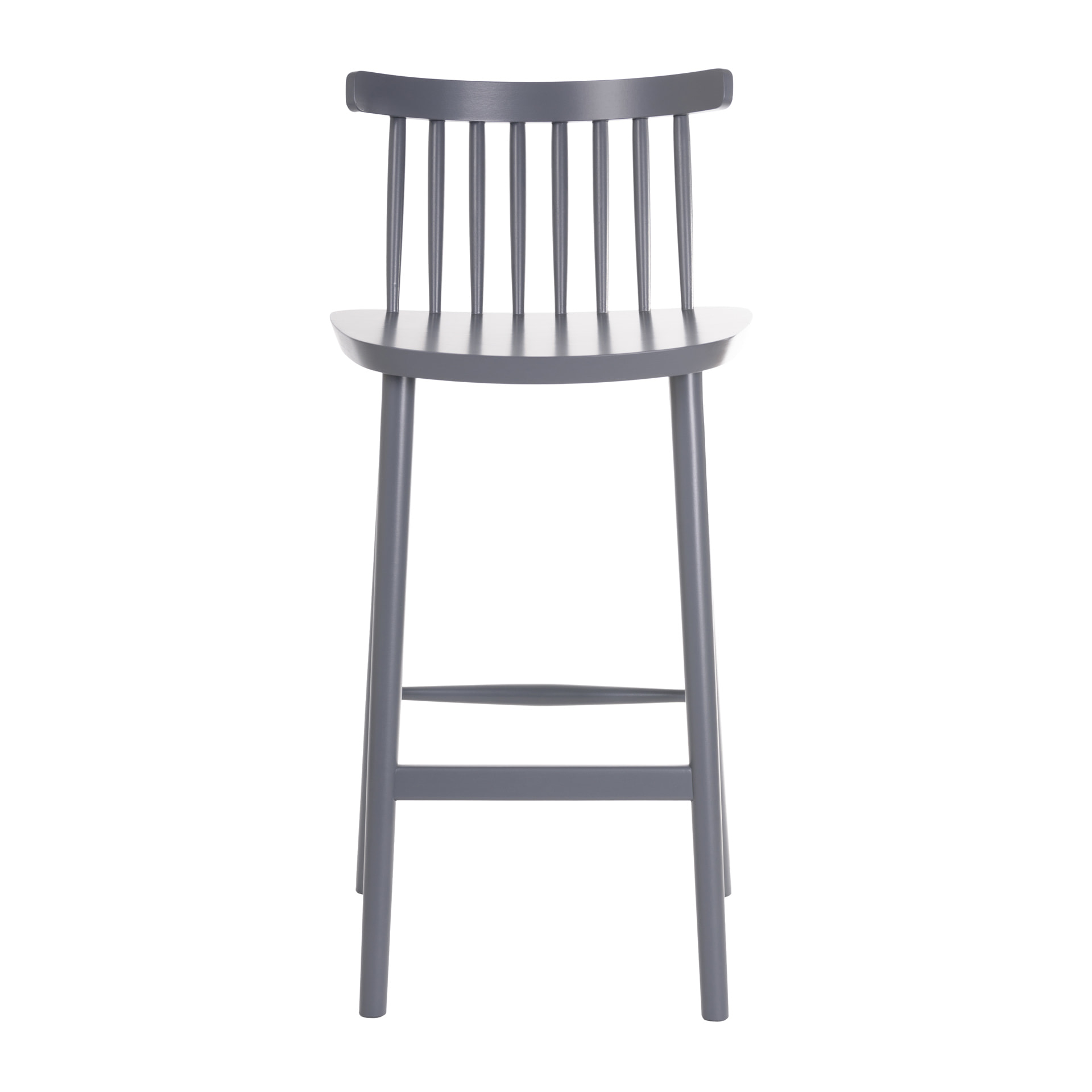 Wooden vertical slat back bar stool H-Pala