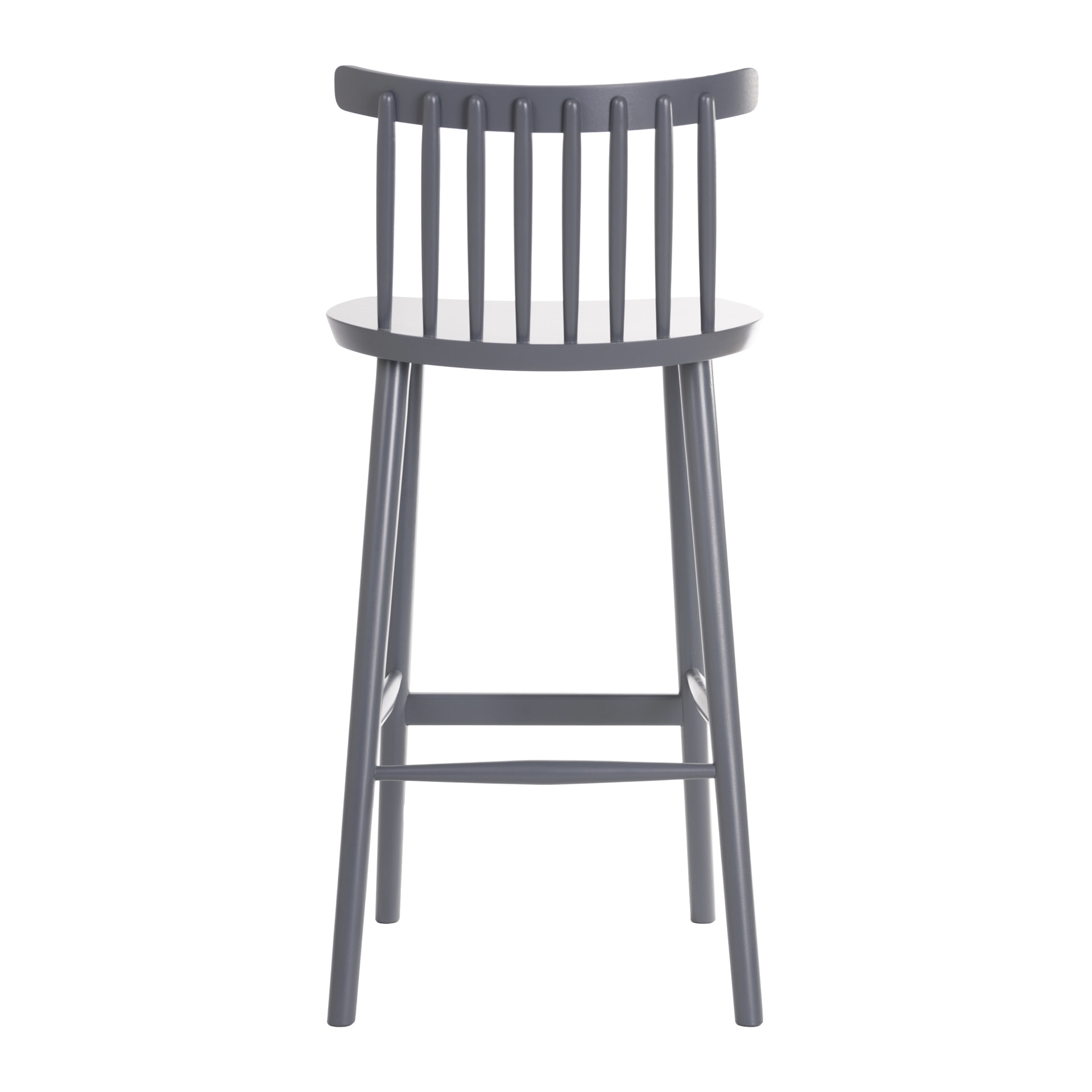 Wooden vertical slat back bar stool H-Pala