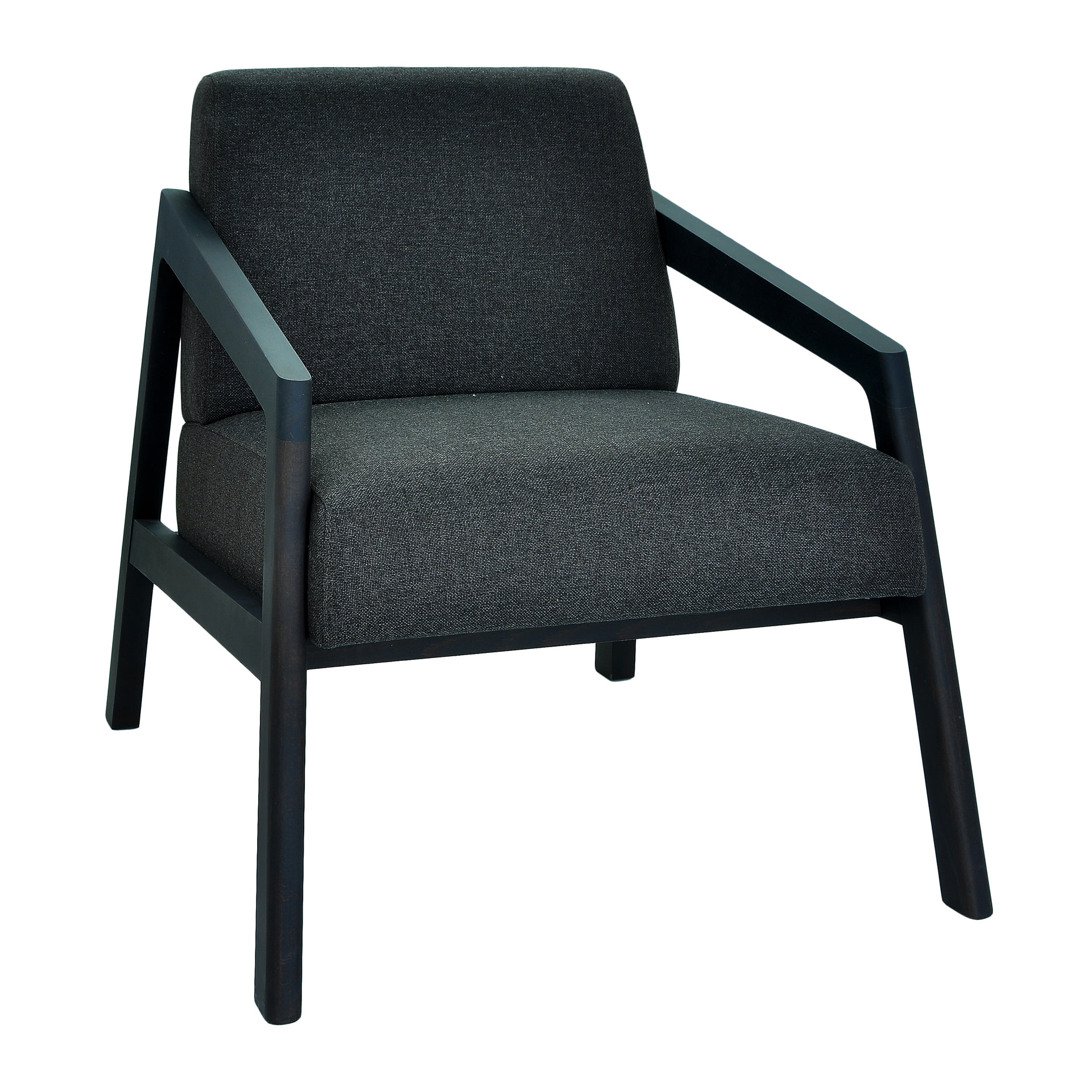 Wooden easy armchair