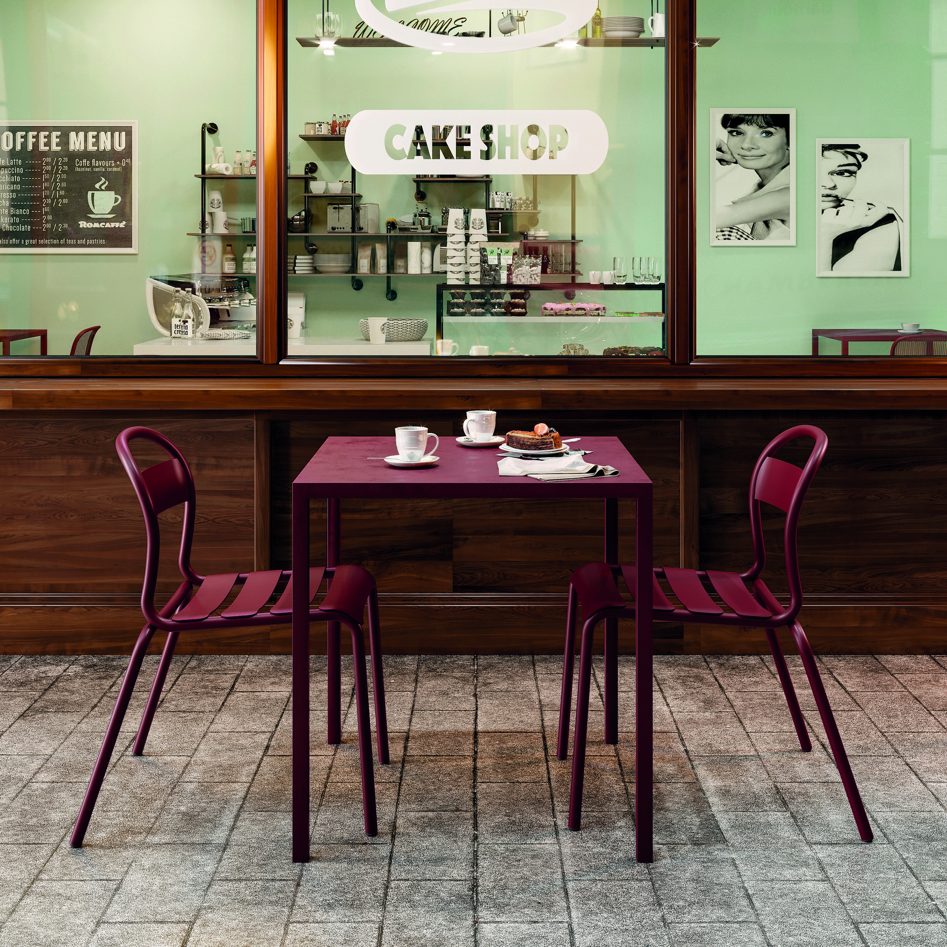 Aluminum stackable chair A-Stecca