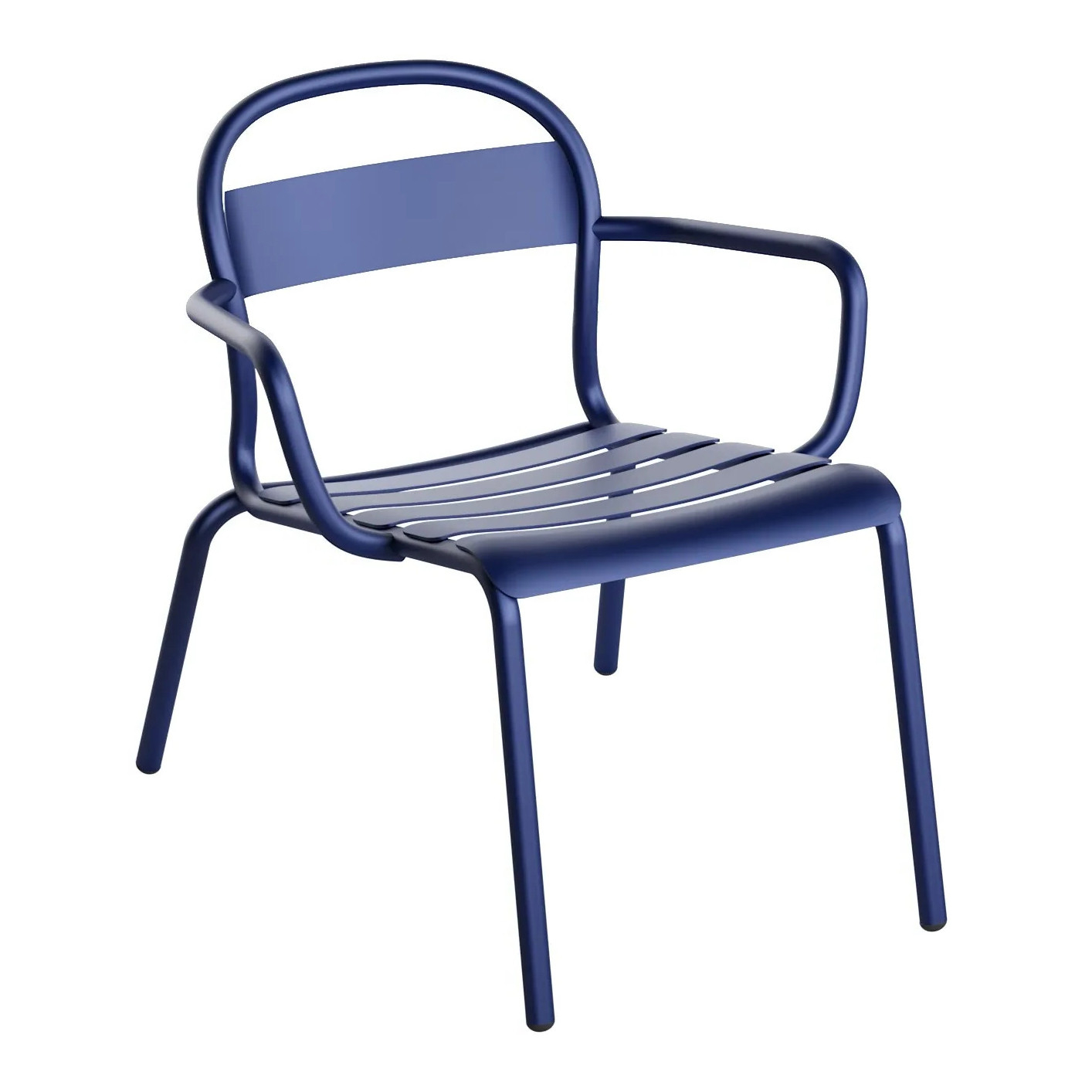 Aluminum stackable lounge armchair