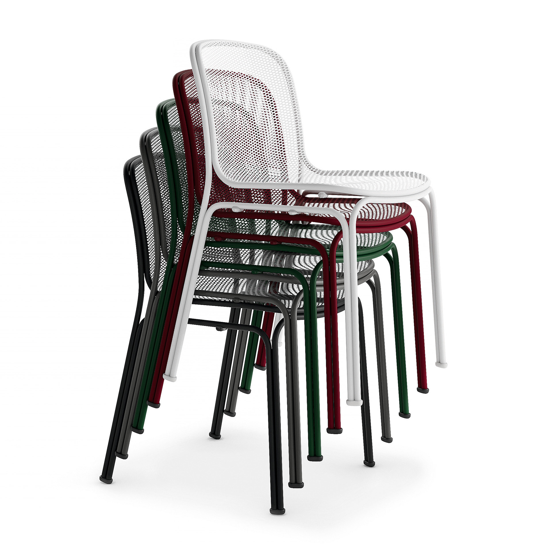 Metal mesh stackable chair A-Villa