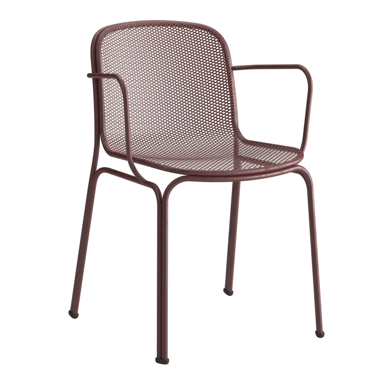 Metal mesh stackable armchair