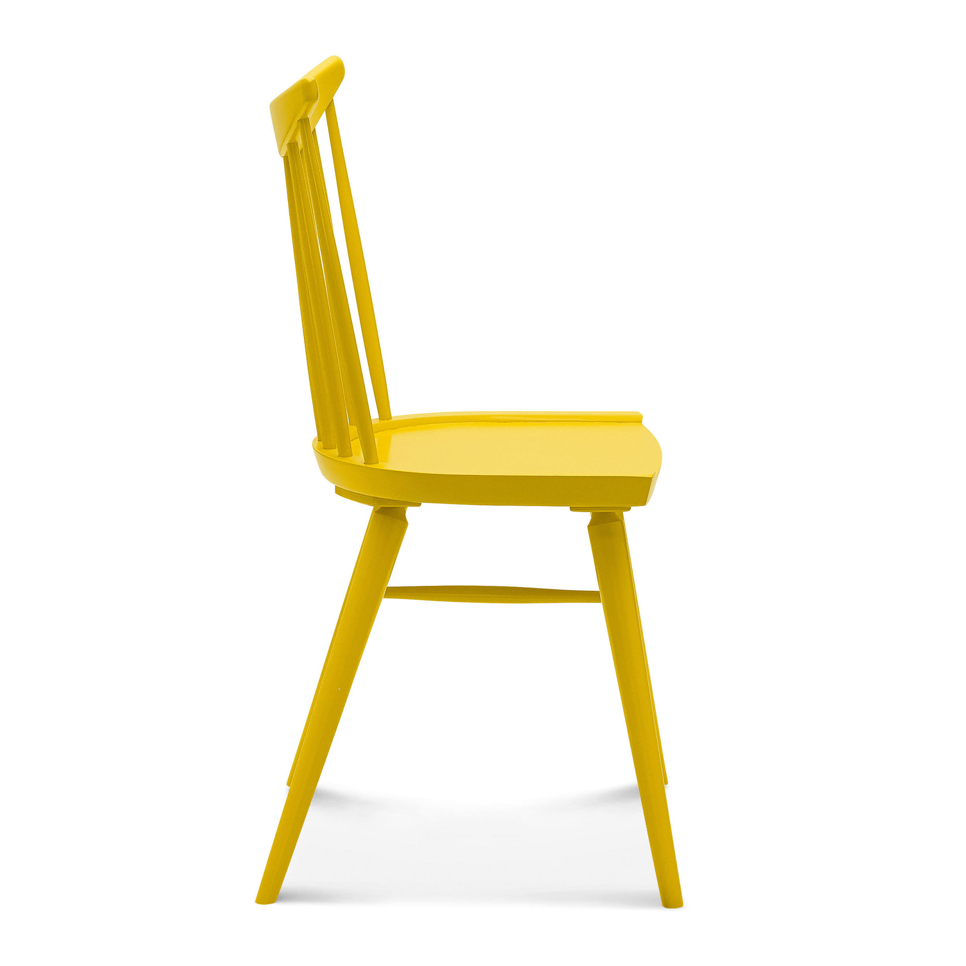 Wooden chair with vertical slat back A-3022