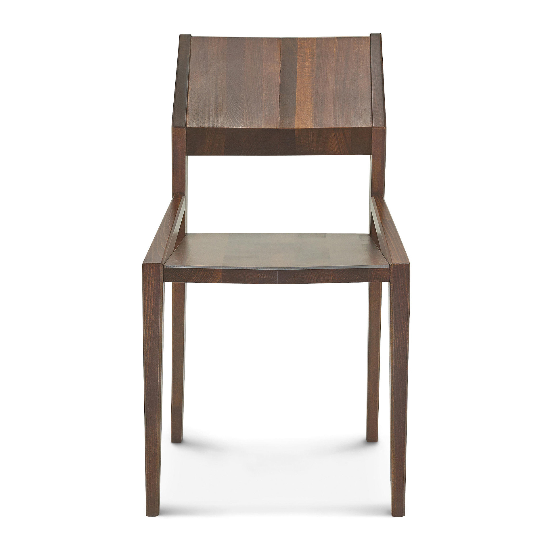 Silla de madera con asiento macizo o acolchado A-3042