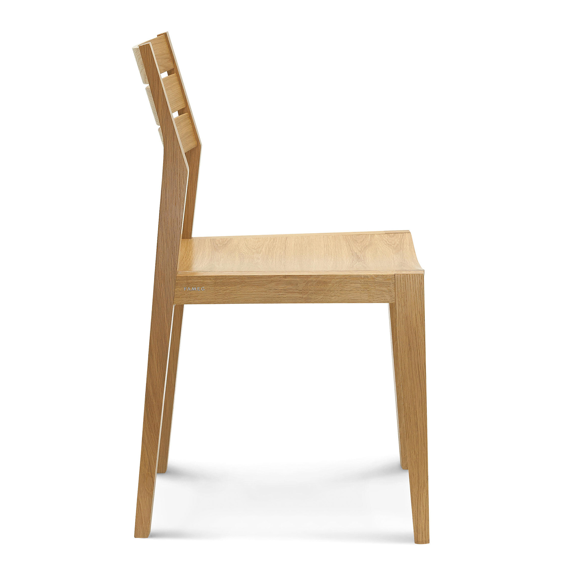 Silla de madera con asiento macizo o acolchado A-3033