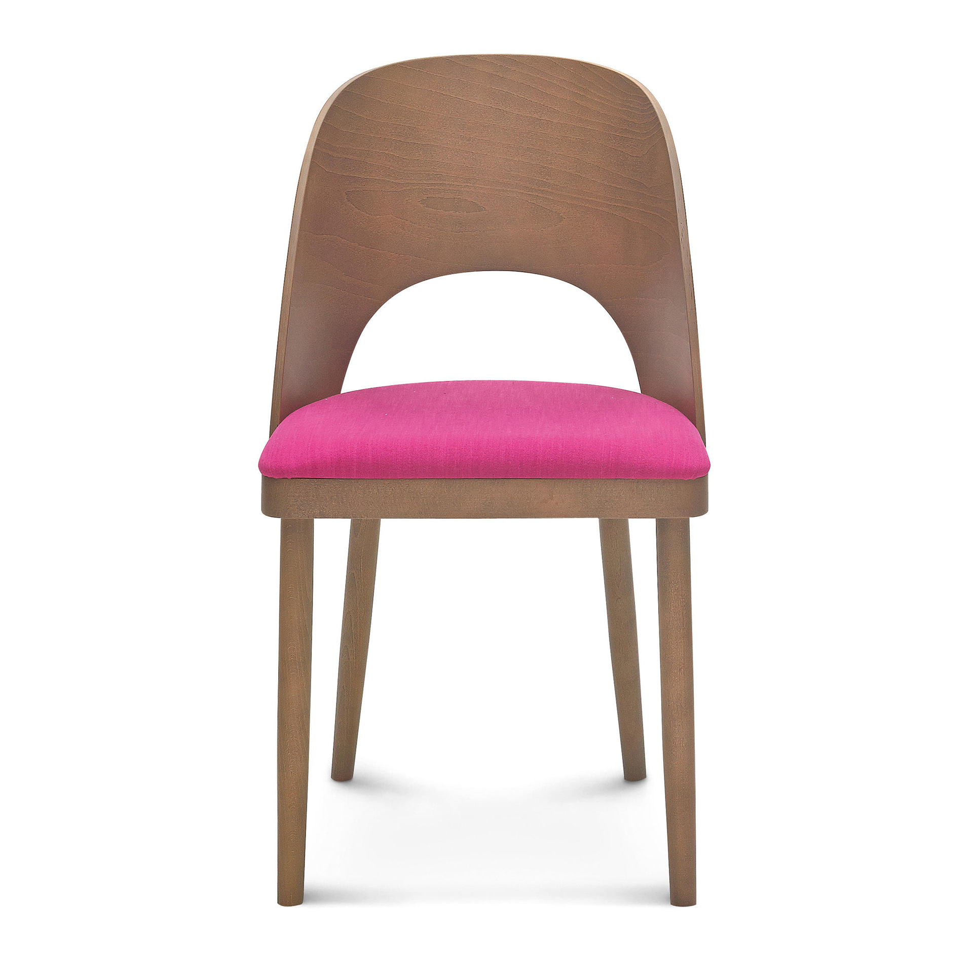 Wooden chair with padded seat