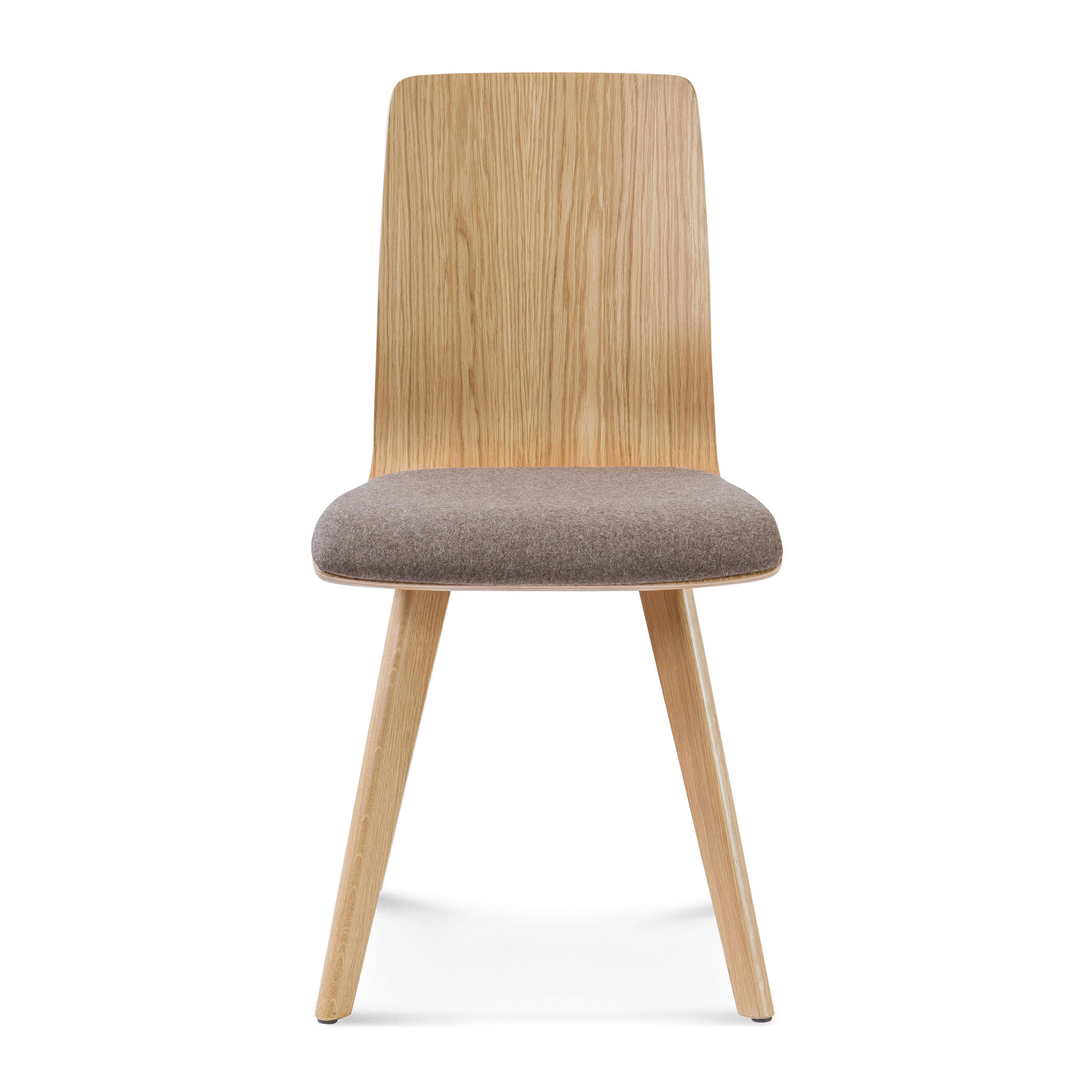 Beech wood chair with solid or upholstered seat A-3070