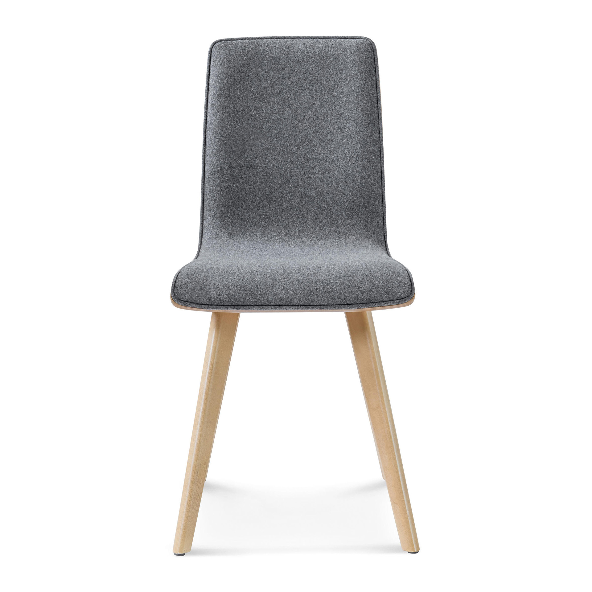 Fully upholstered wooden chair A-3062