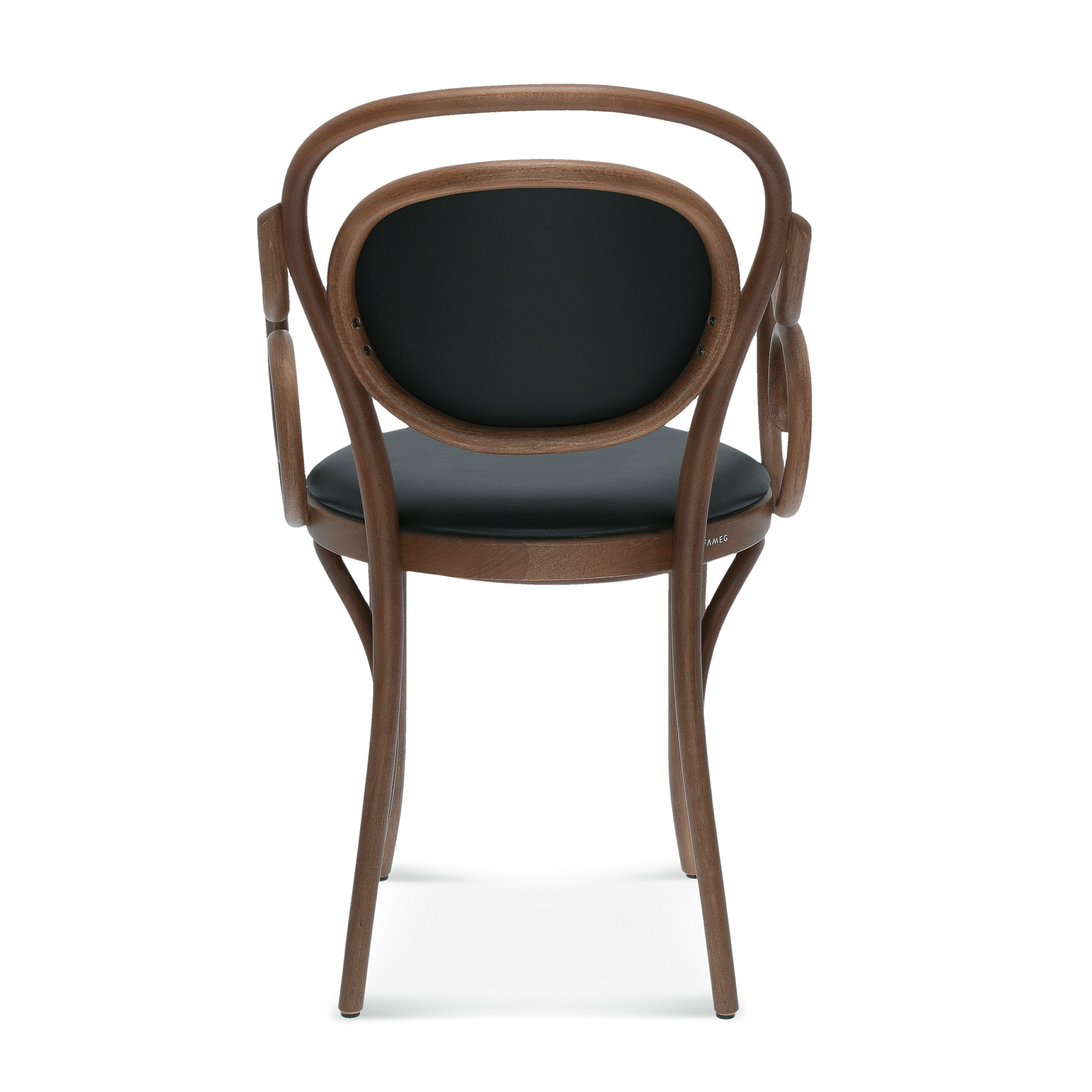 Bentwood armchair with upholstered or caned back and seat B-10