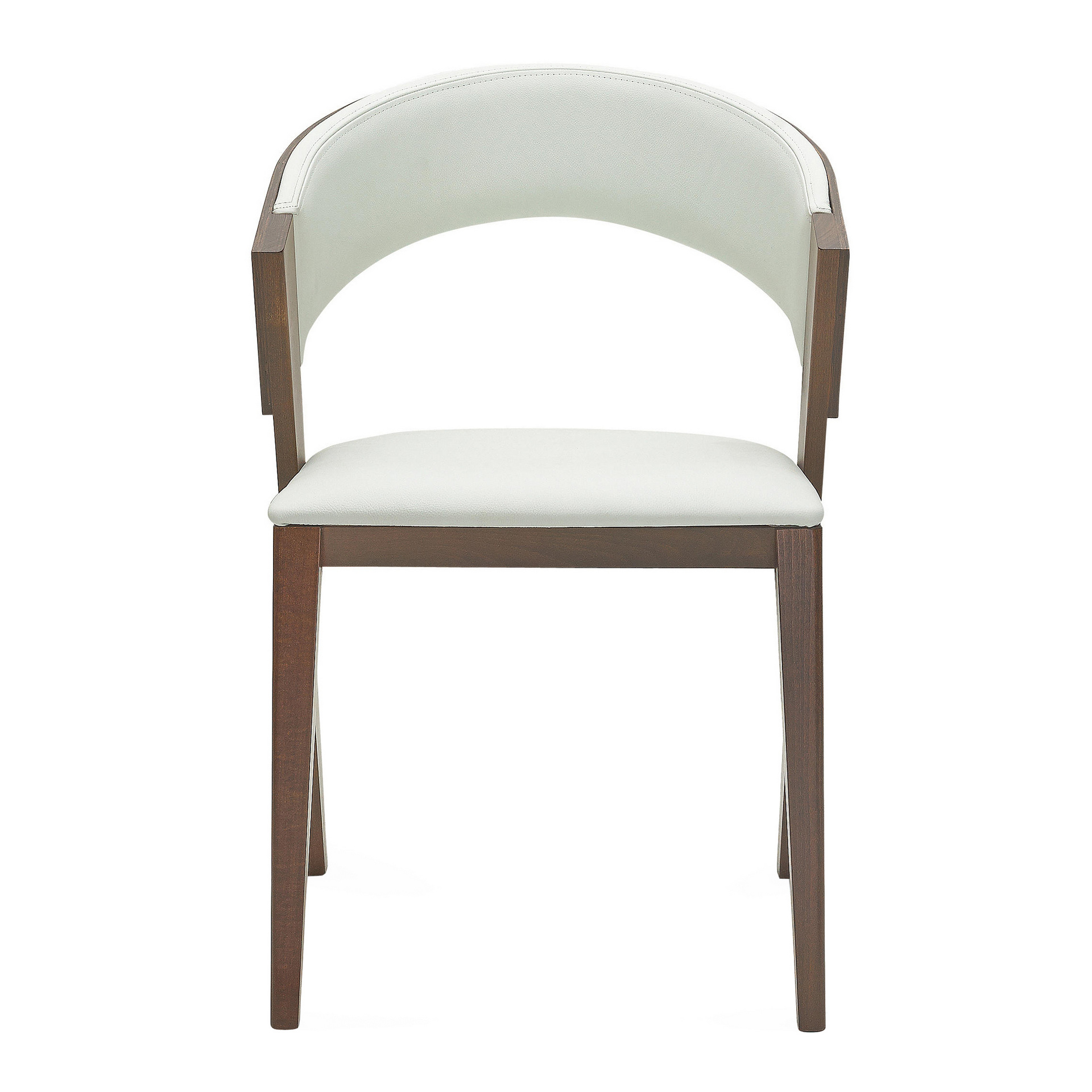 Upholstered wooden armchair B-3038
