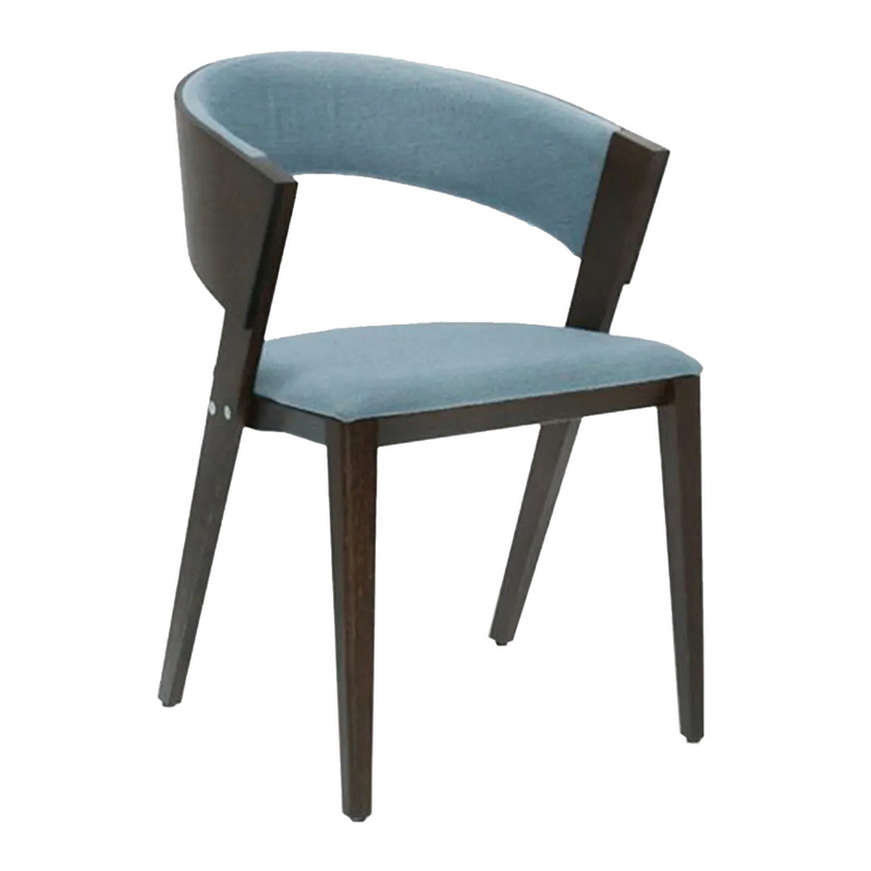 Upholstered wooden armchair B-3038