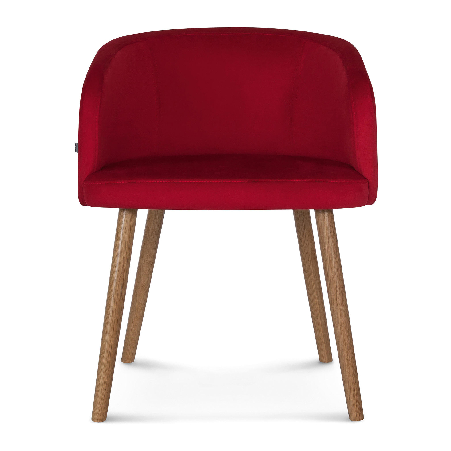 Fully upholstered wooden armchair B-3026