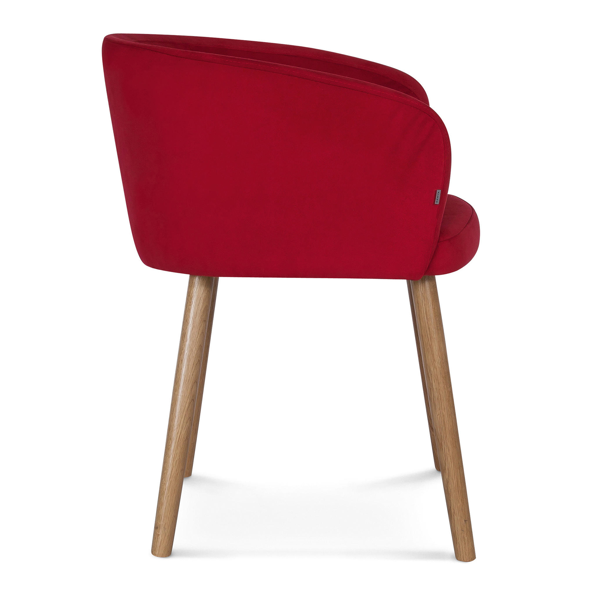 Fully upholstered wooden armchair B-3026