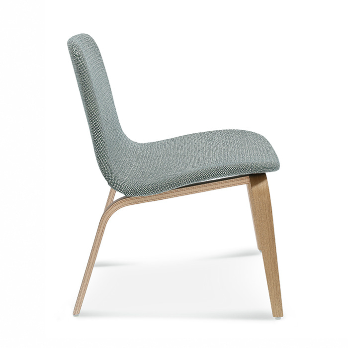 Fully upholstered wooden chair B-3002-1 Hips