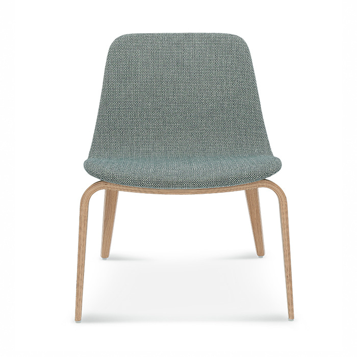 Fully upholstered wooden chair B-3002-1 Hips