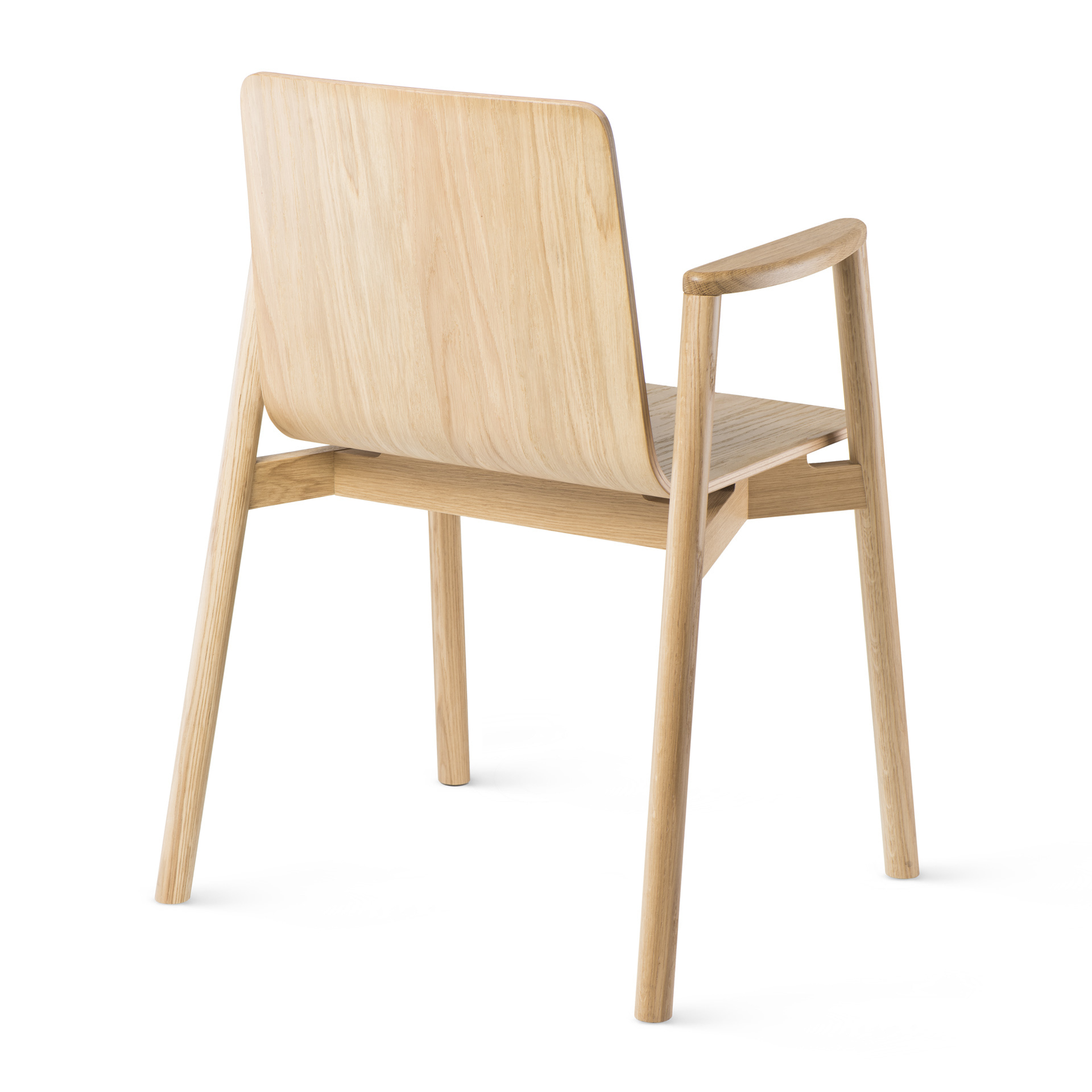 Wooden armchair with solid or upholstered seat B-2302 ATU