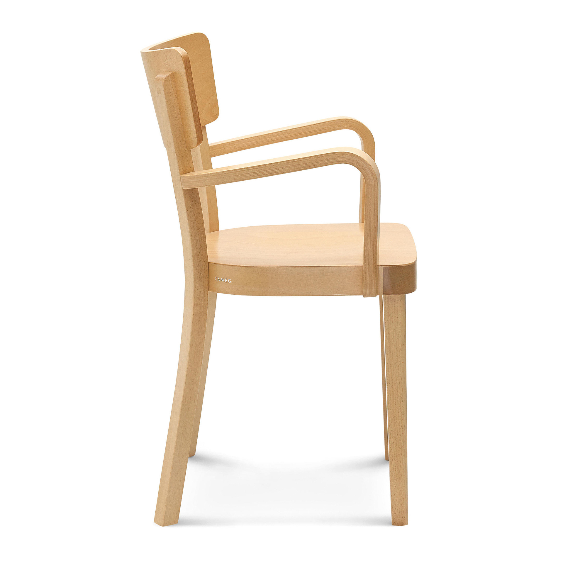 Beech wood armchair B-3025