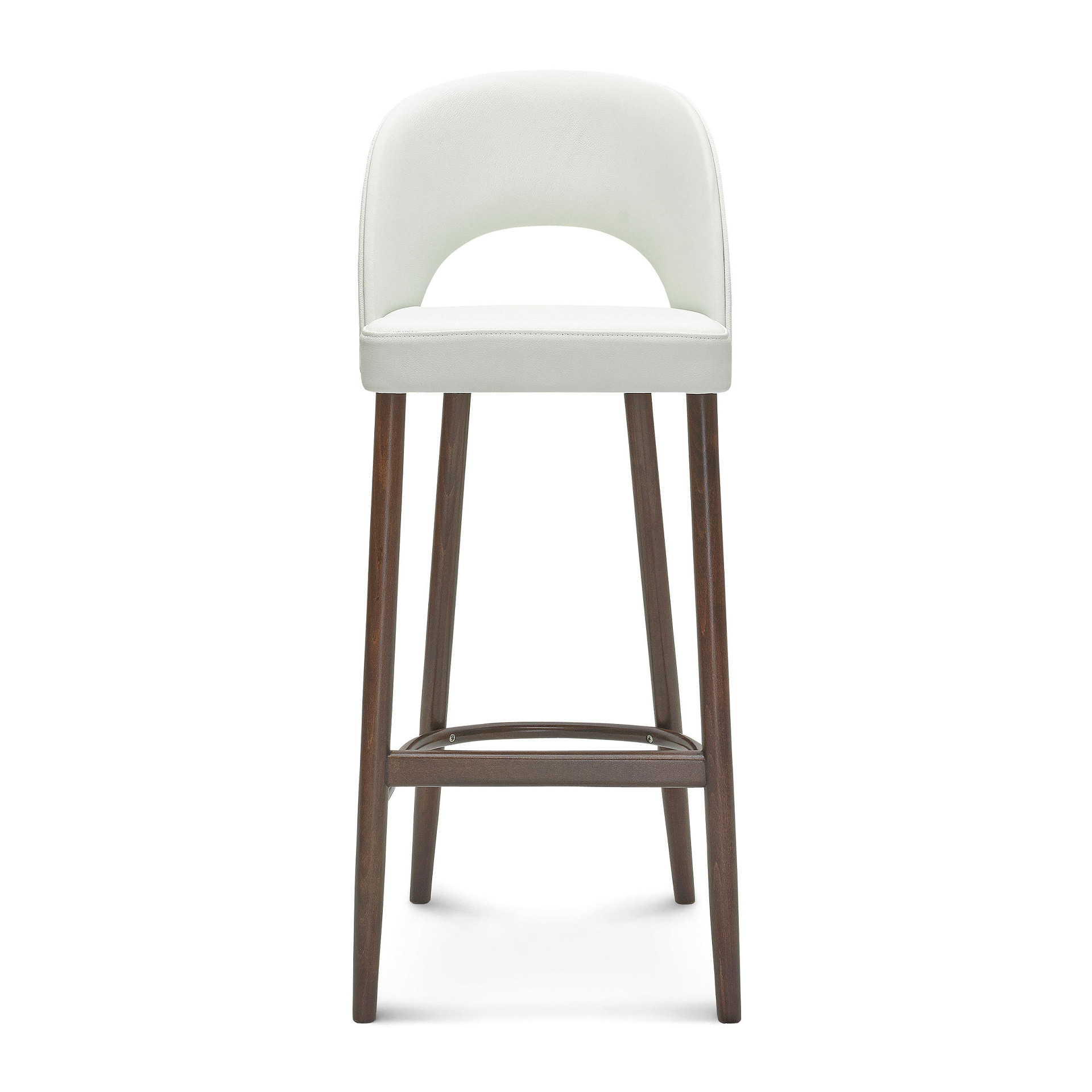 Upholstered wooden bar stool H-3045