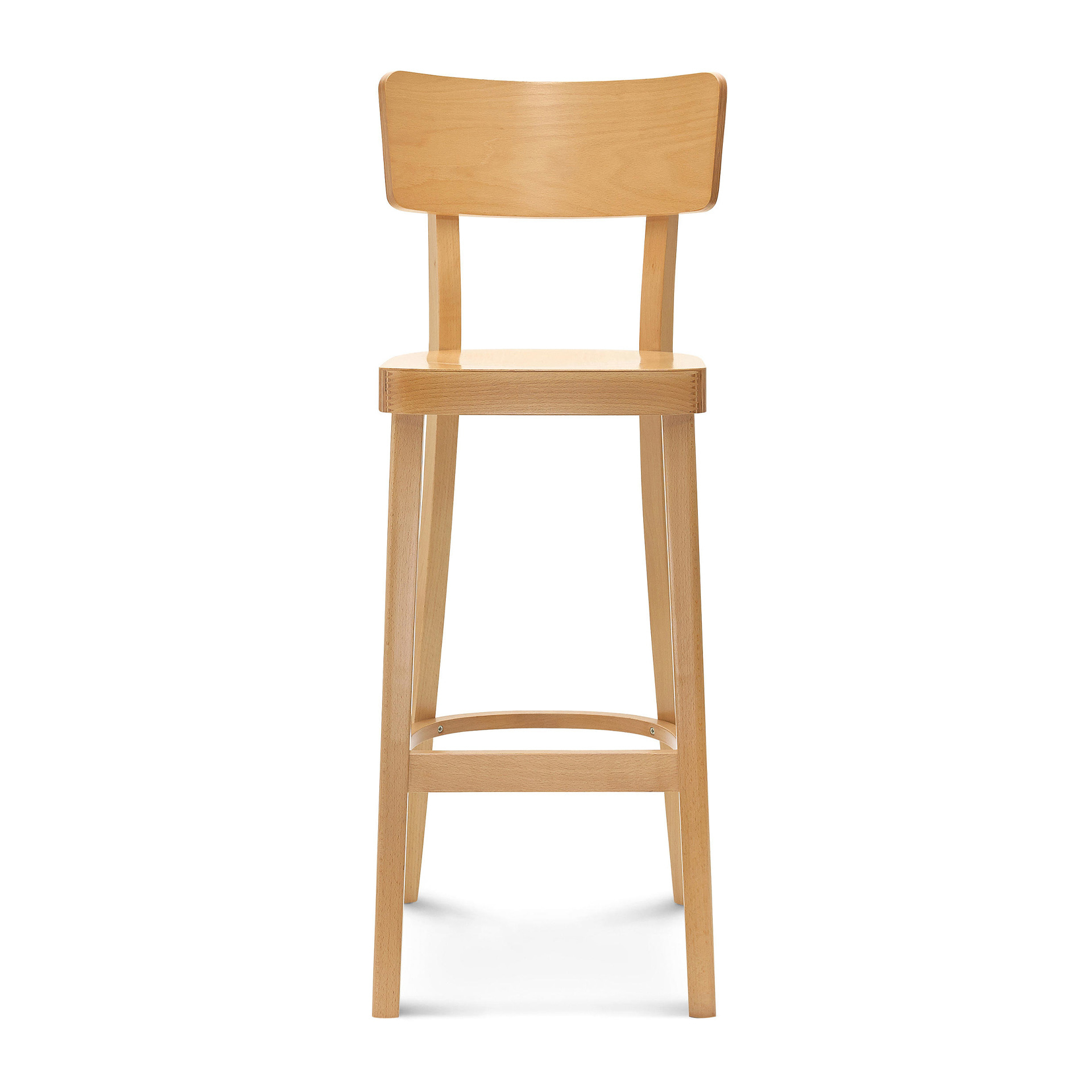 Taburete alto con asiento macizo o acolchado